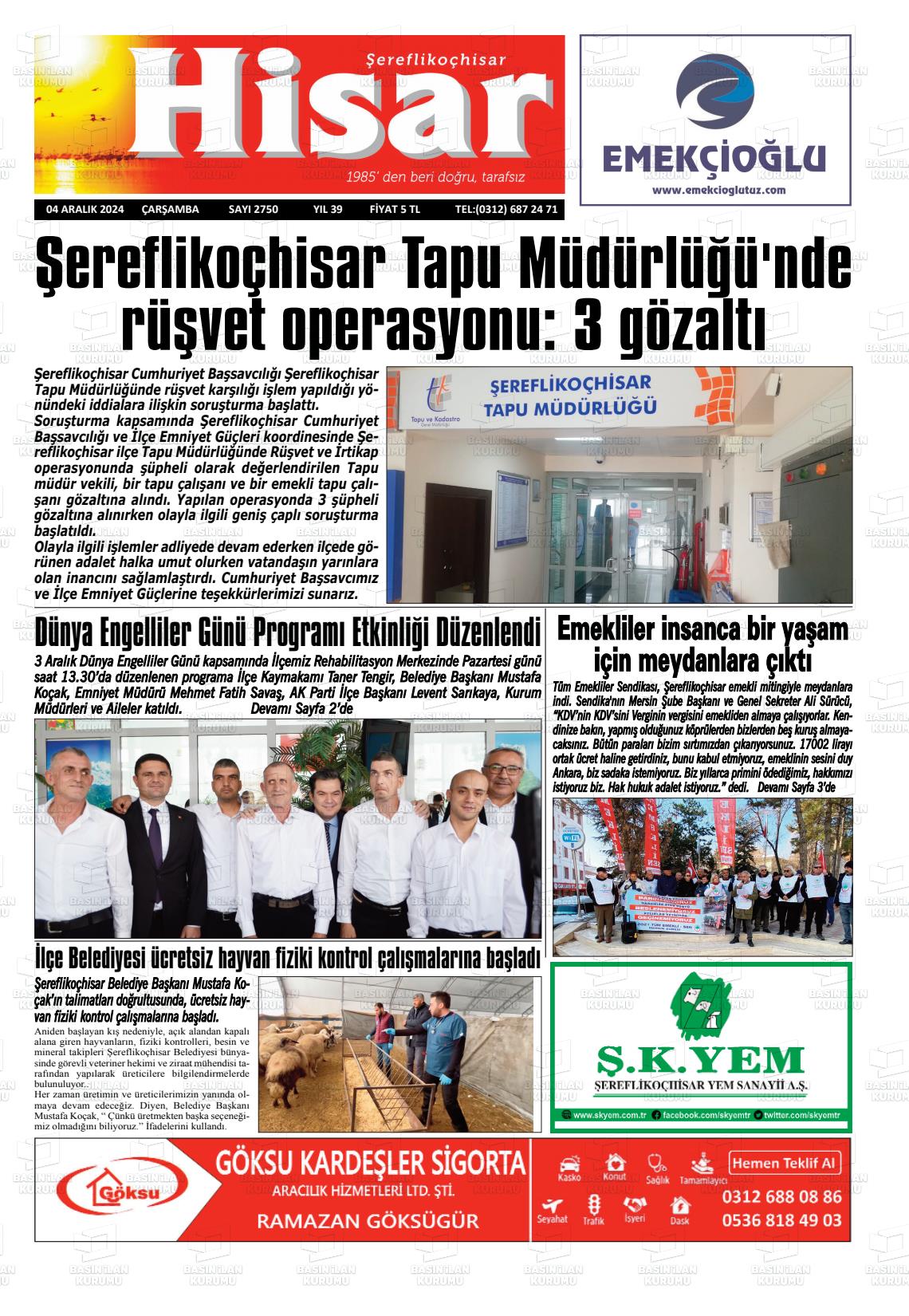 HİSAR Gazetesi