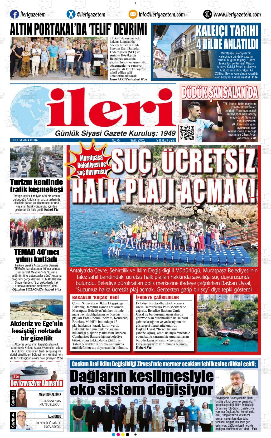 İLERİ Gazetesi