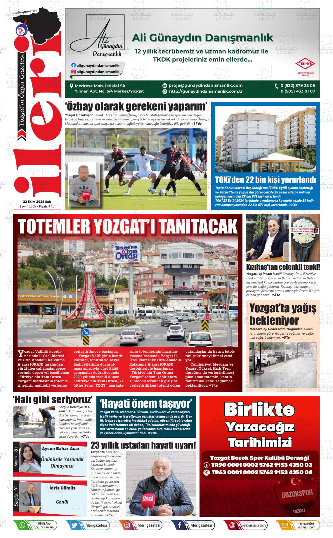 İLERİ Gazetesi