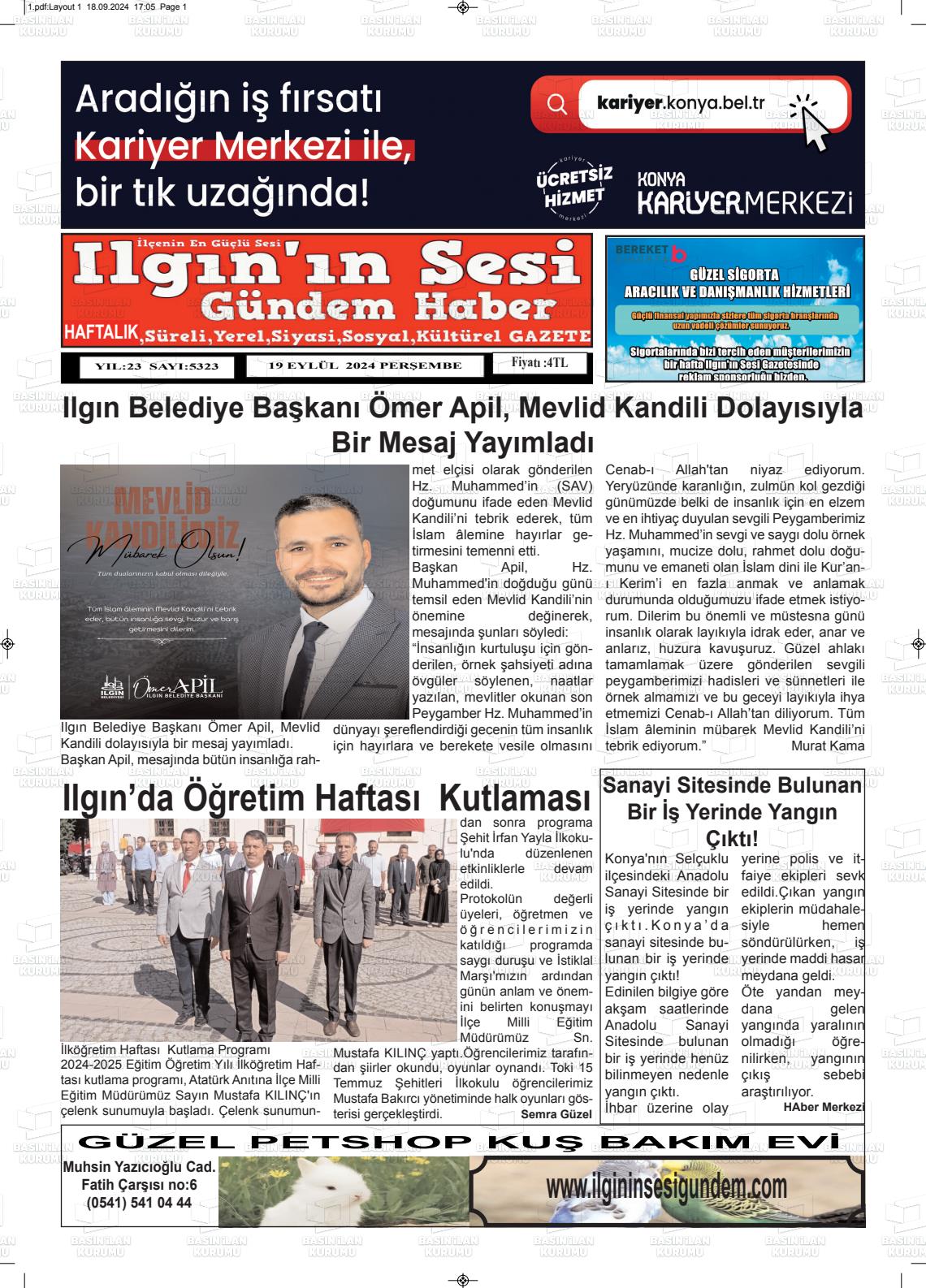 ILGIN'IN SESİ Gazetesi