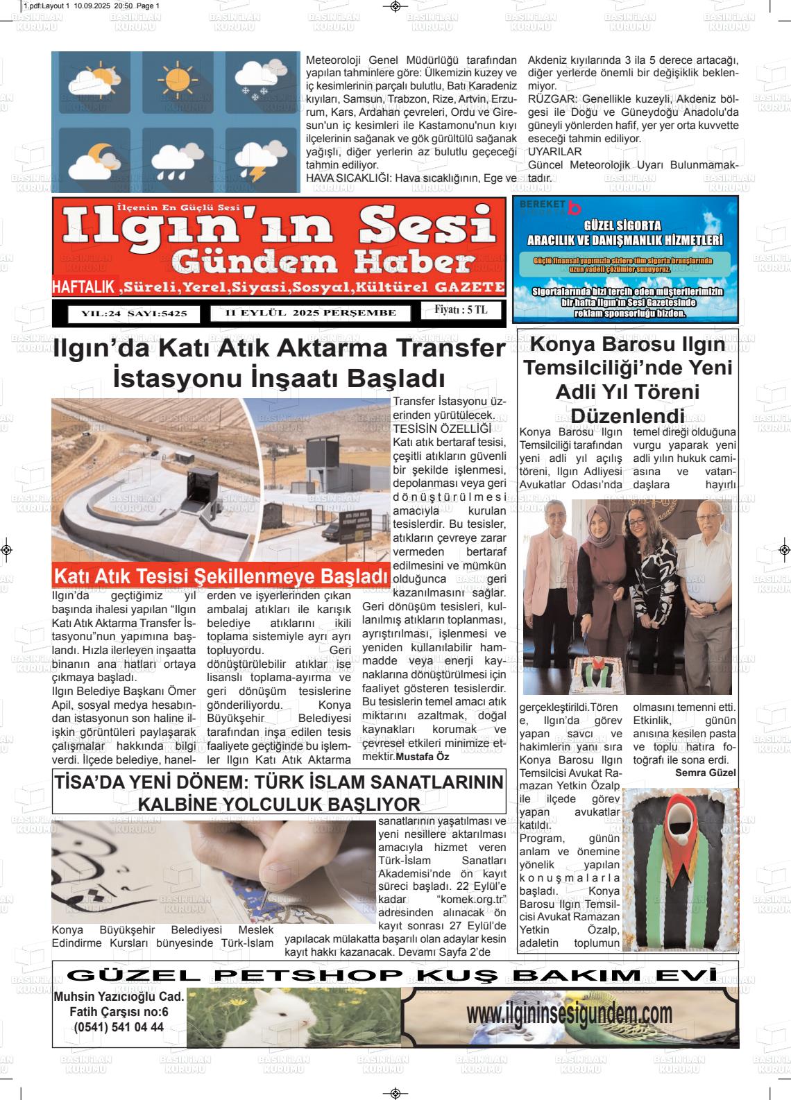 ILGIN'IN SESİ Gazetesi