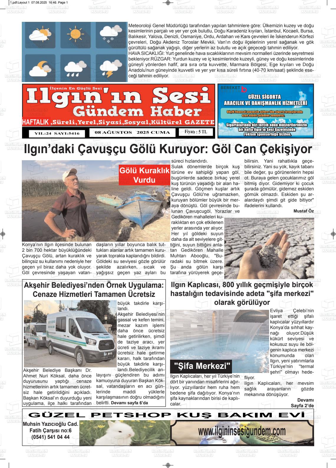 ILGIN'IN SESİ Gazetesi