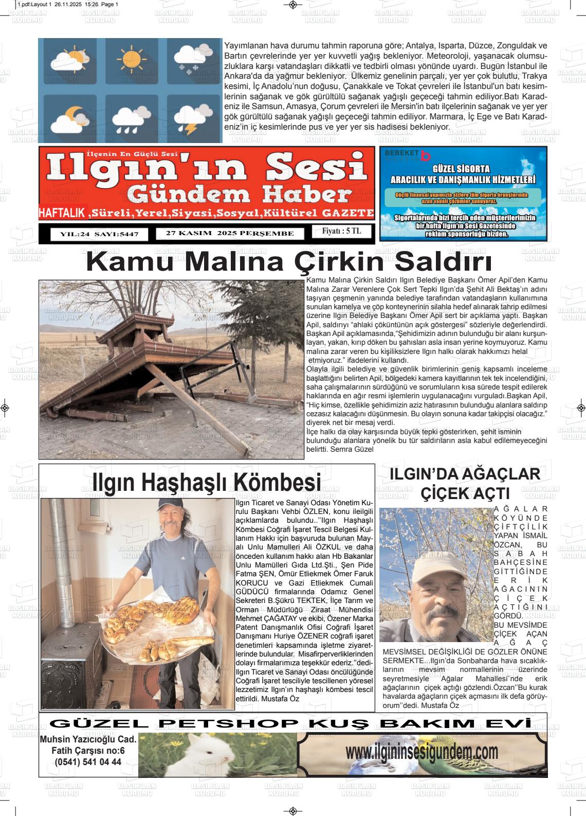 ILGIN'IN SESİ Gazetesi
