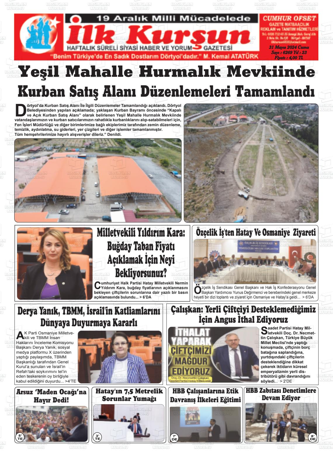 İLK KURŞUN Gazetesi