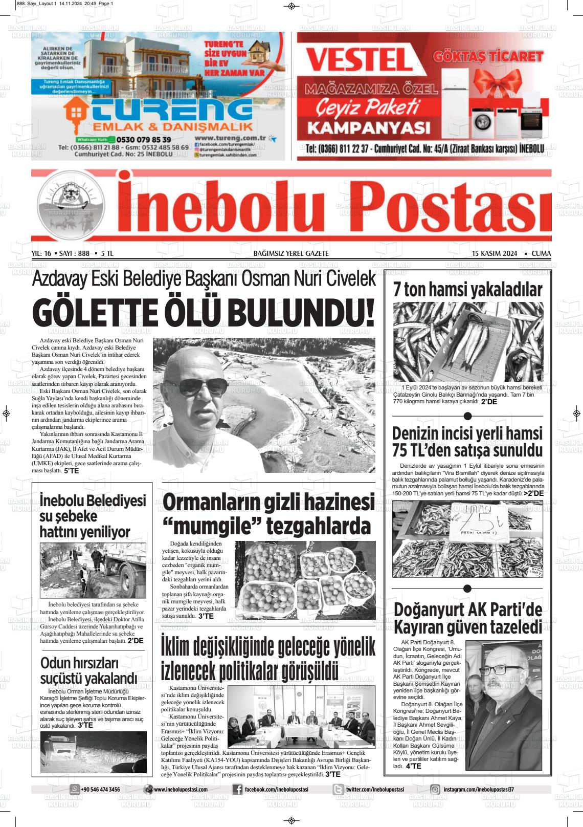 İNEBOLU POSTASI Gazetesi