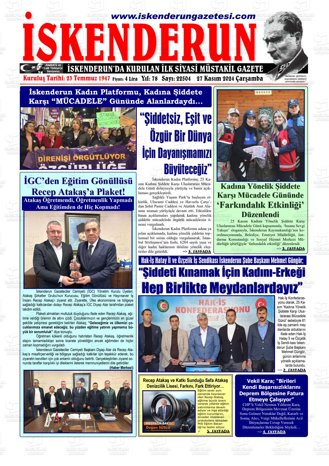 İSKENDERUN Gazetesi