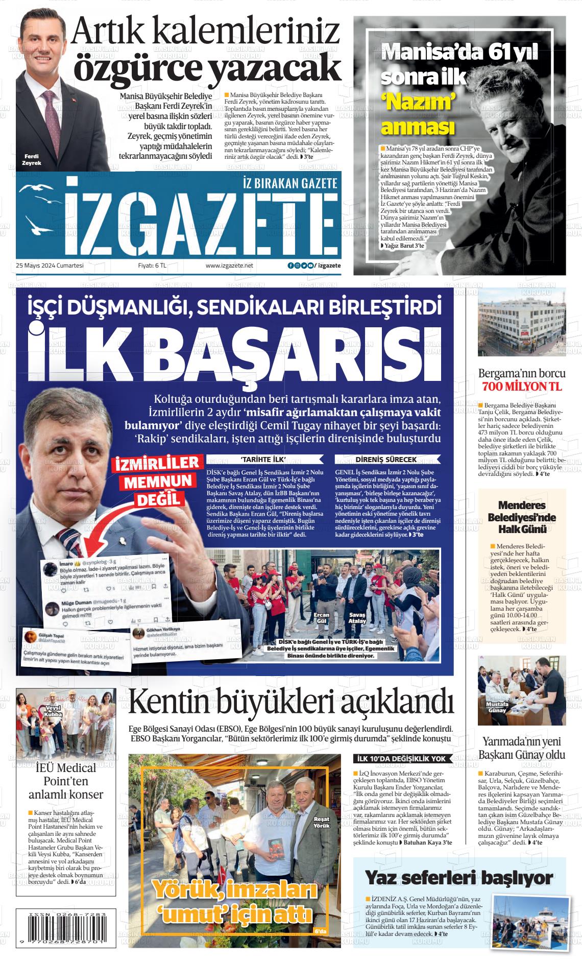 İZ GAZETE Gazetesi