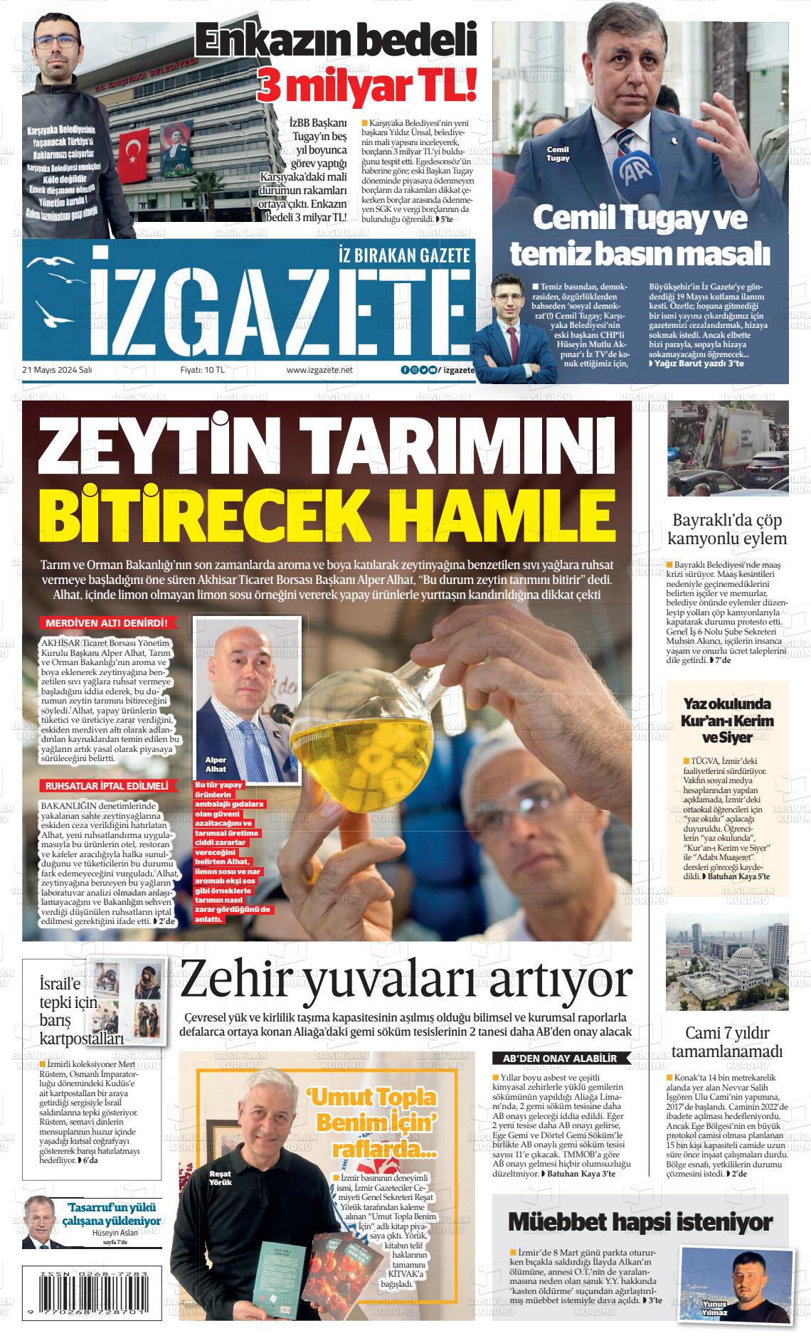 İZ GAZETE Gazetesi