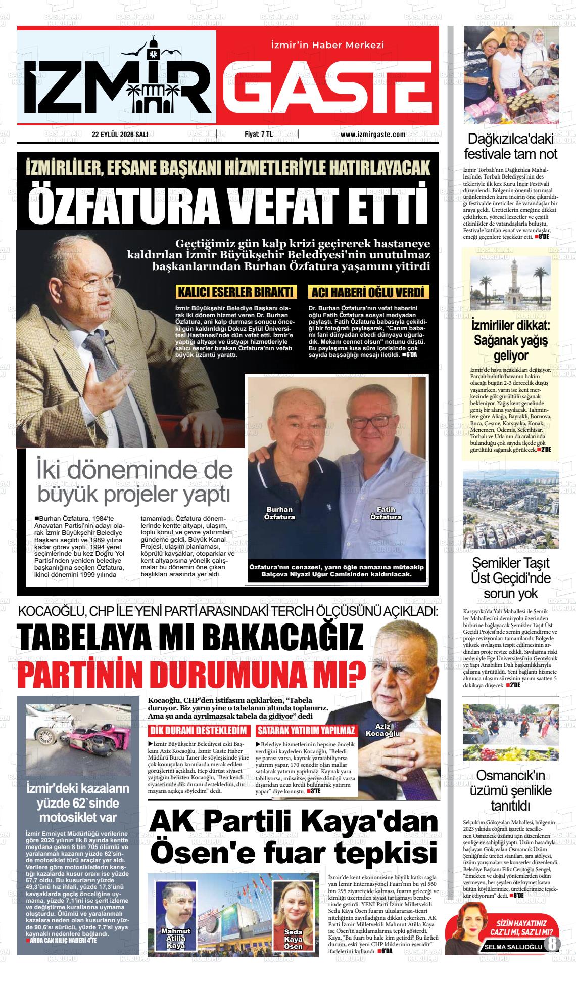 İZMİR GASTE Gazetesi