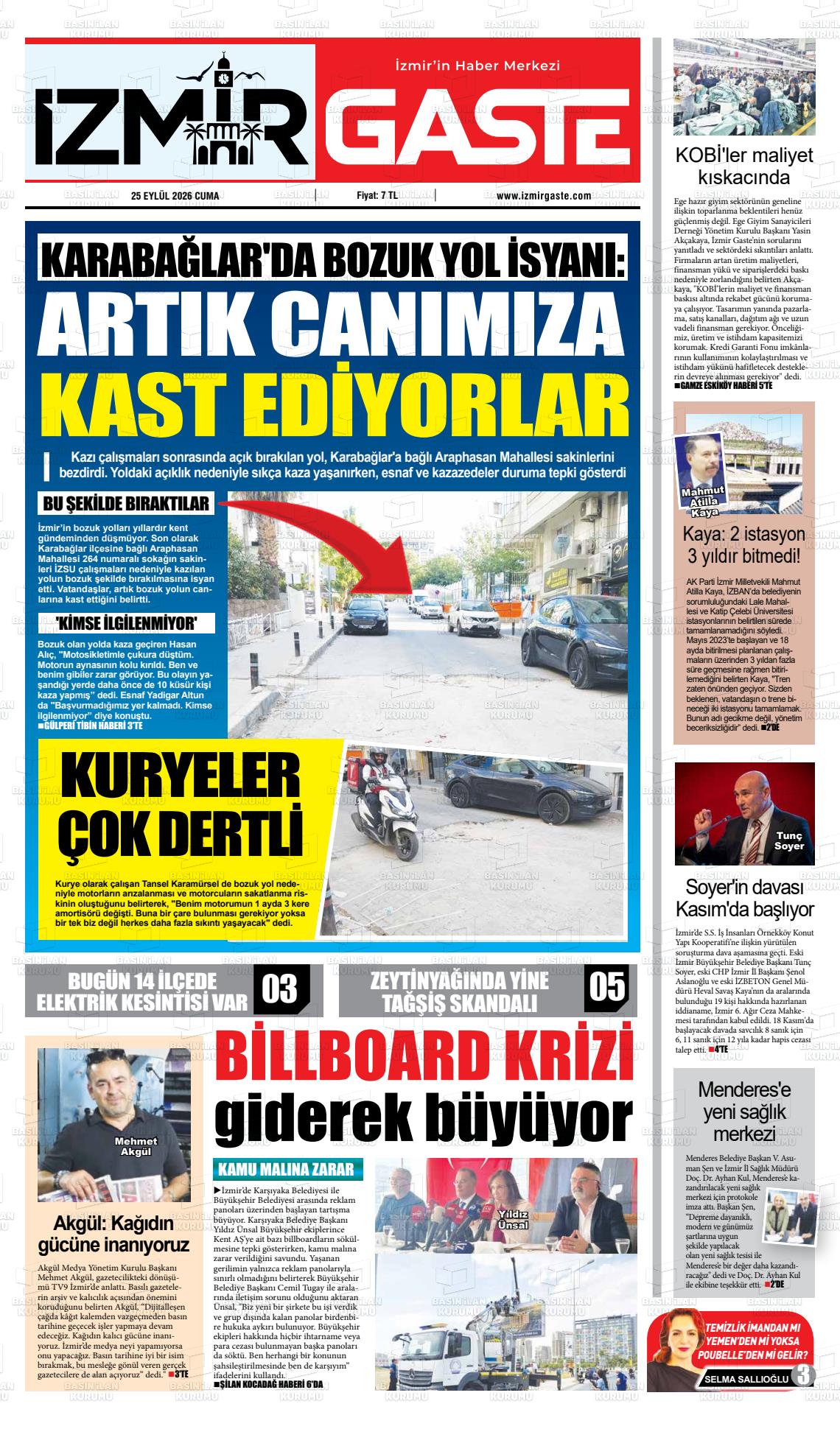 İZMİR GASTE Gazetesi