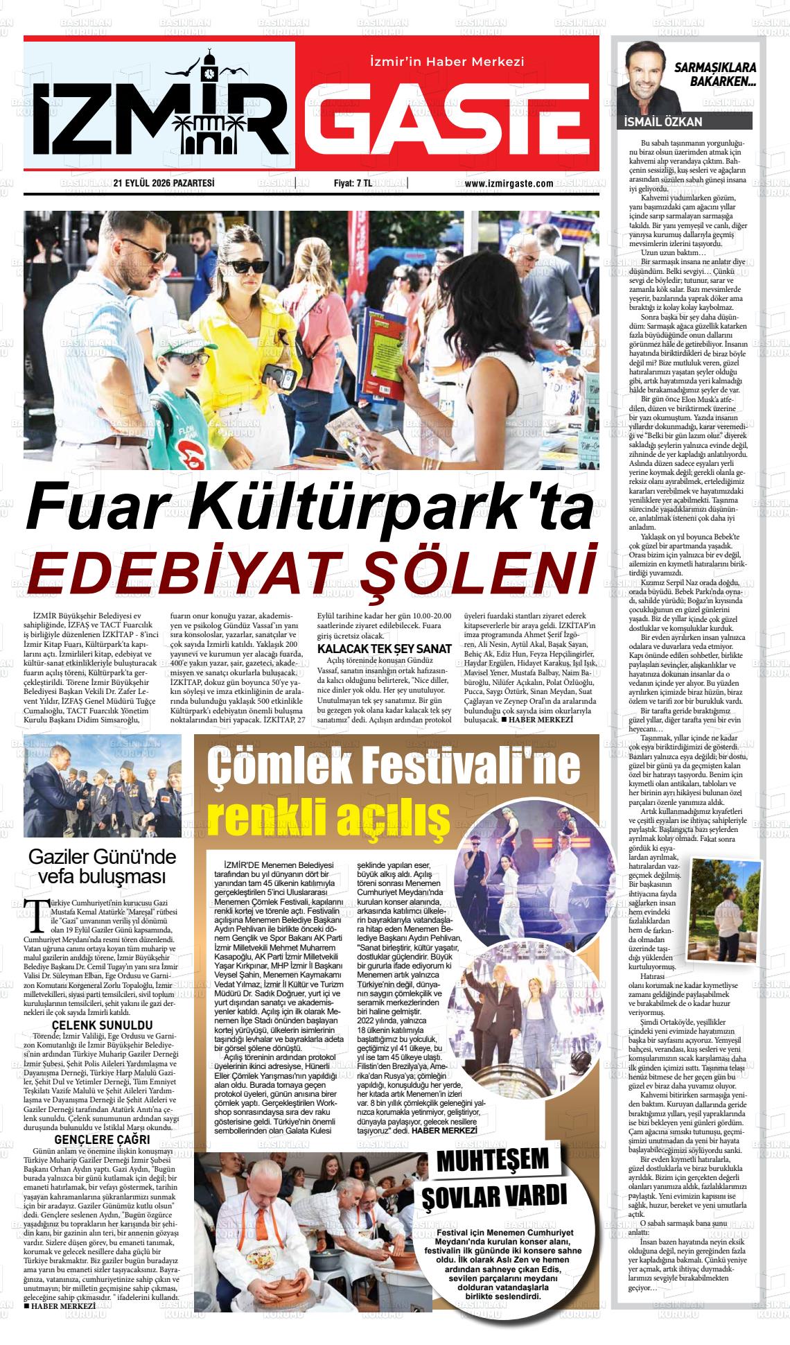 İZMİR GASTE Gazetesi