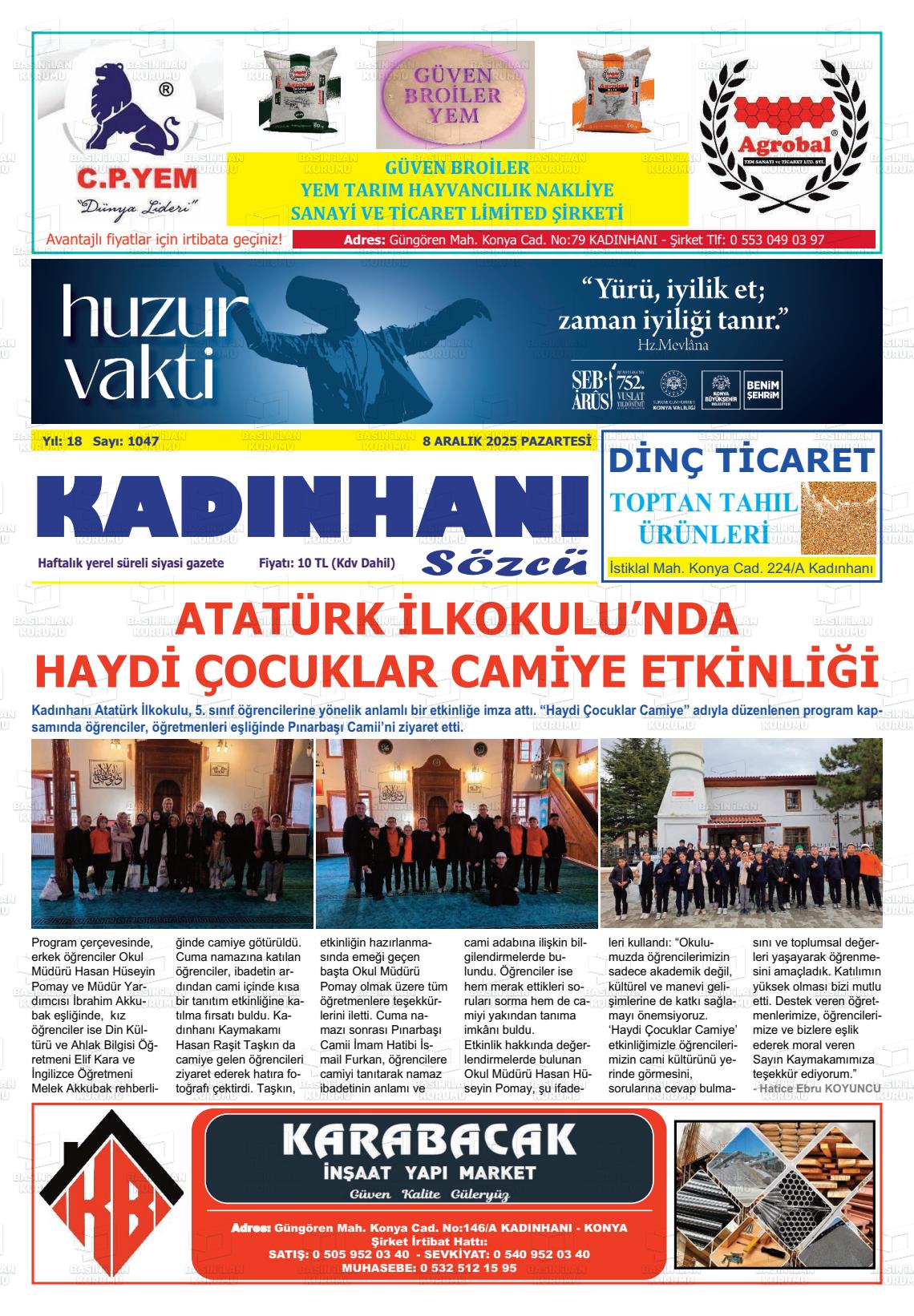 KADINHANI SÖZCÜ Gazetesi