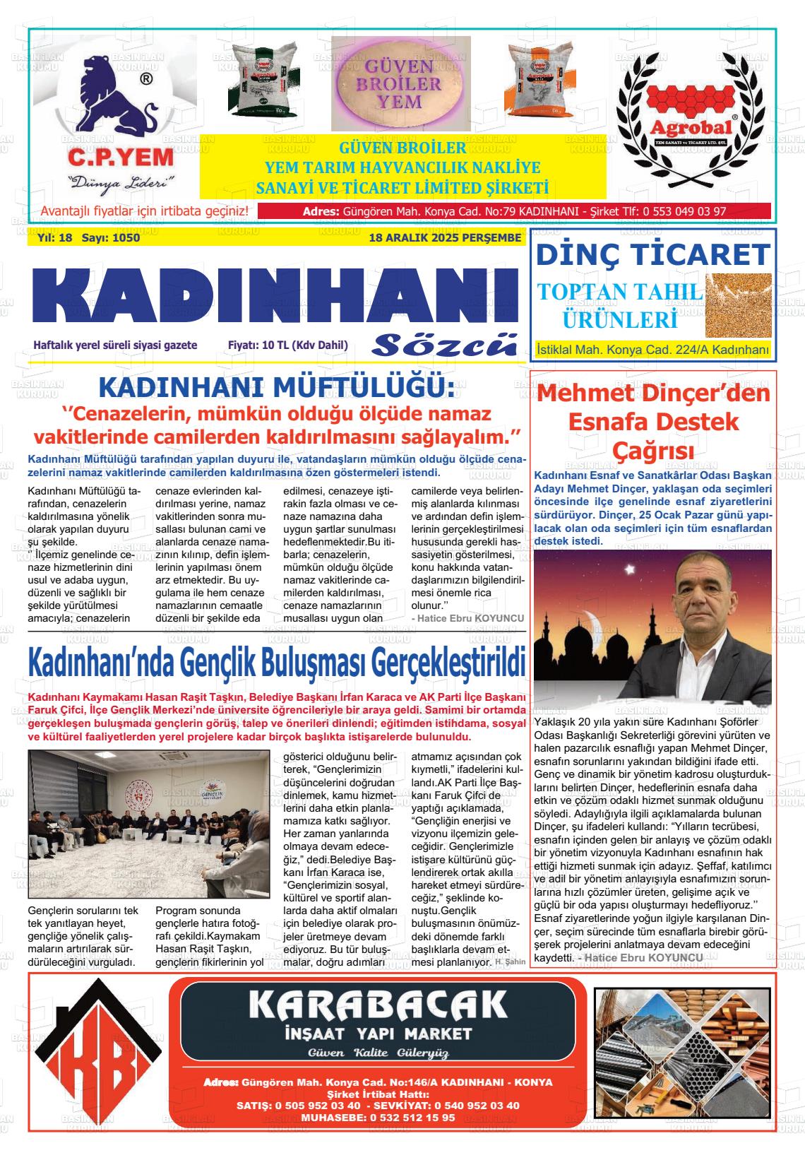 KADINHANI SÖZCÜ Gazetesi