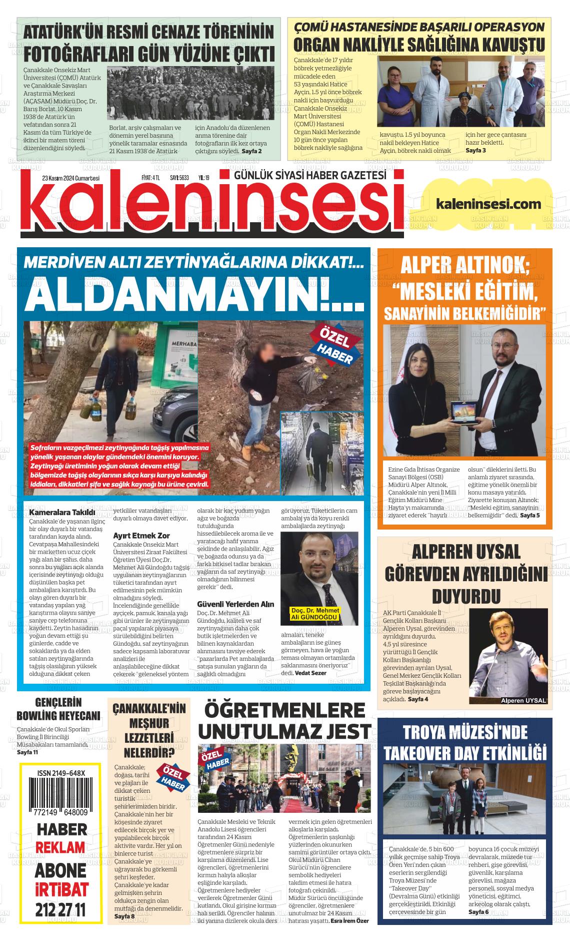 KALENİN SESİ Gazetesi