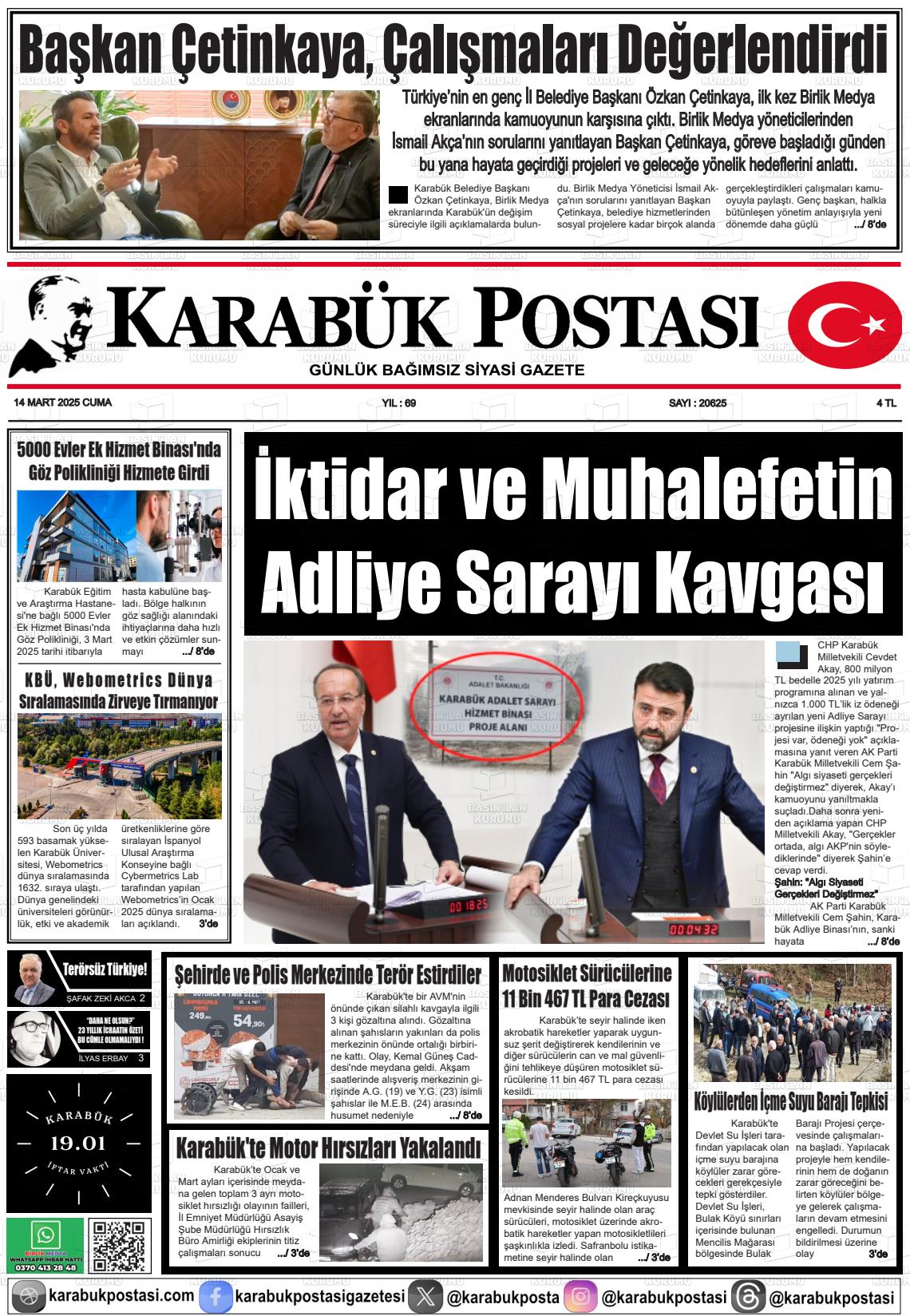 KARABÜK POSTASI Gazetesi