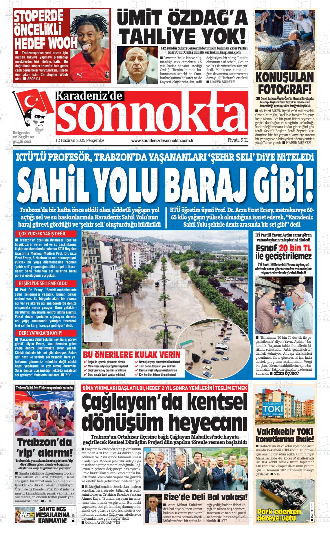 KARADENİZ'DE SONNOKTA Gazetesi