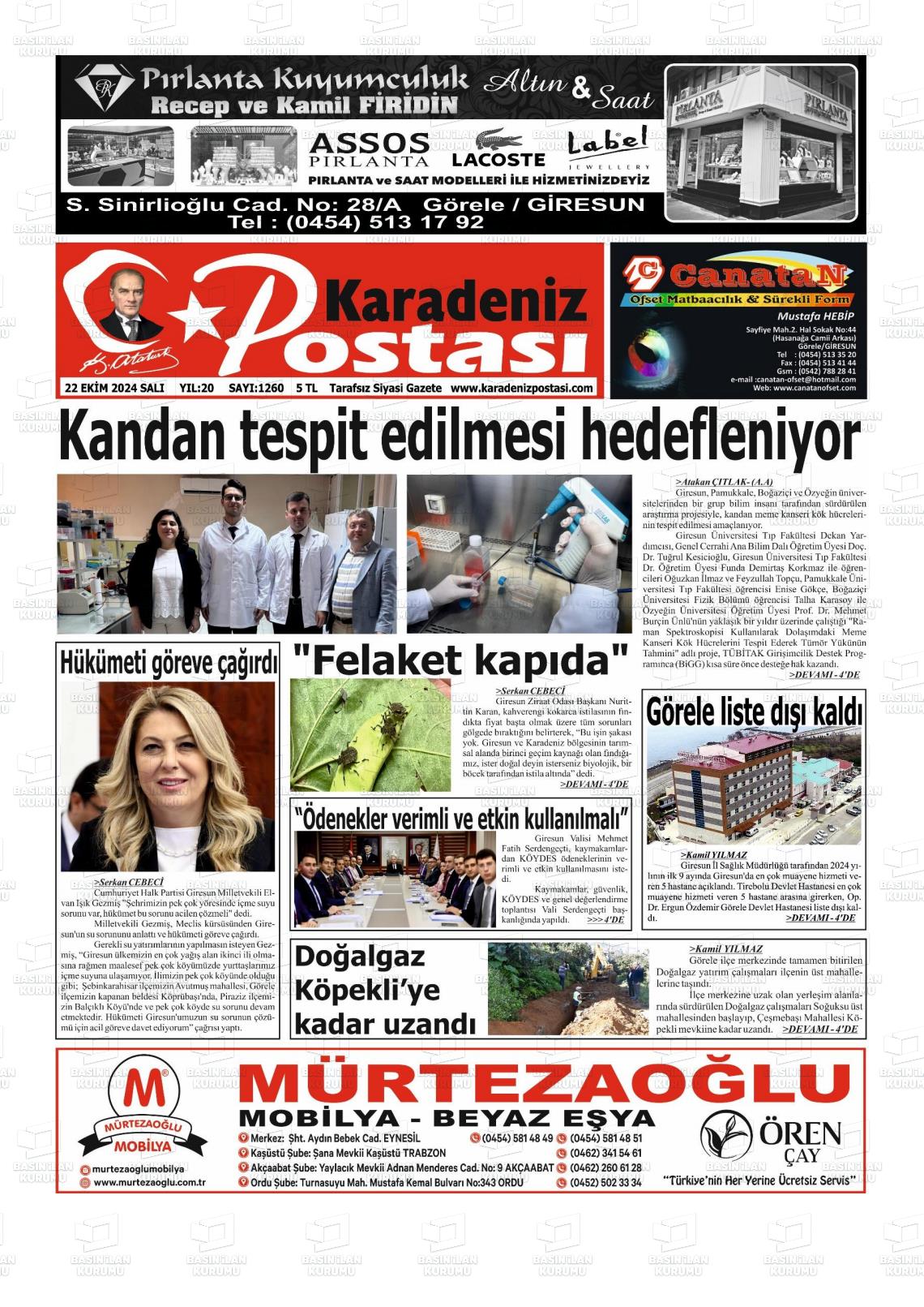 KARADENİZ POSTASI Gazetesi