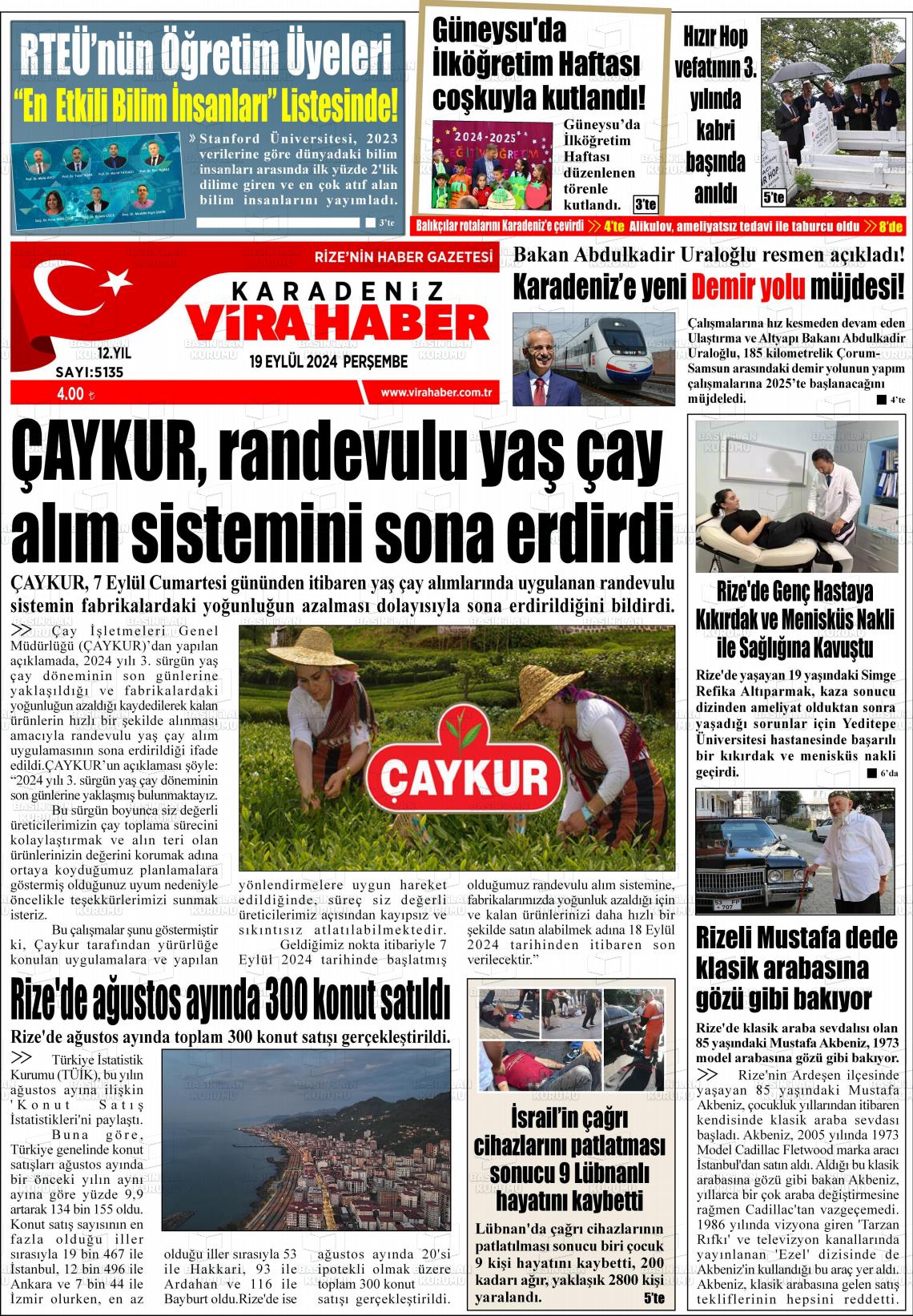 KARADENİZ VİRA HABER Gazetesi