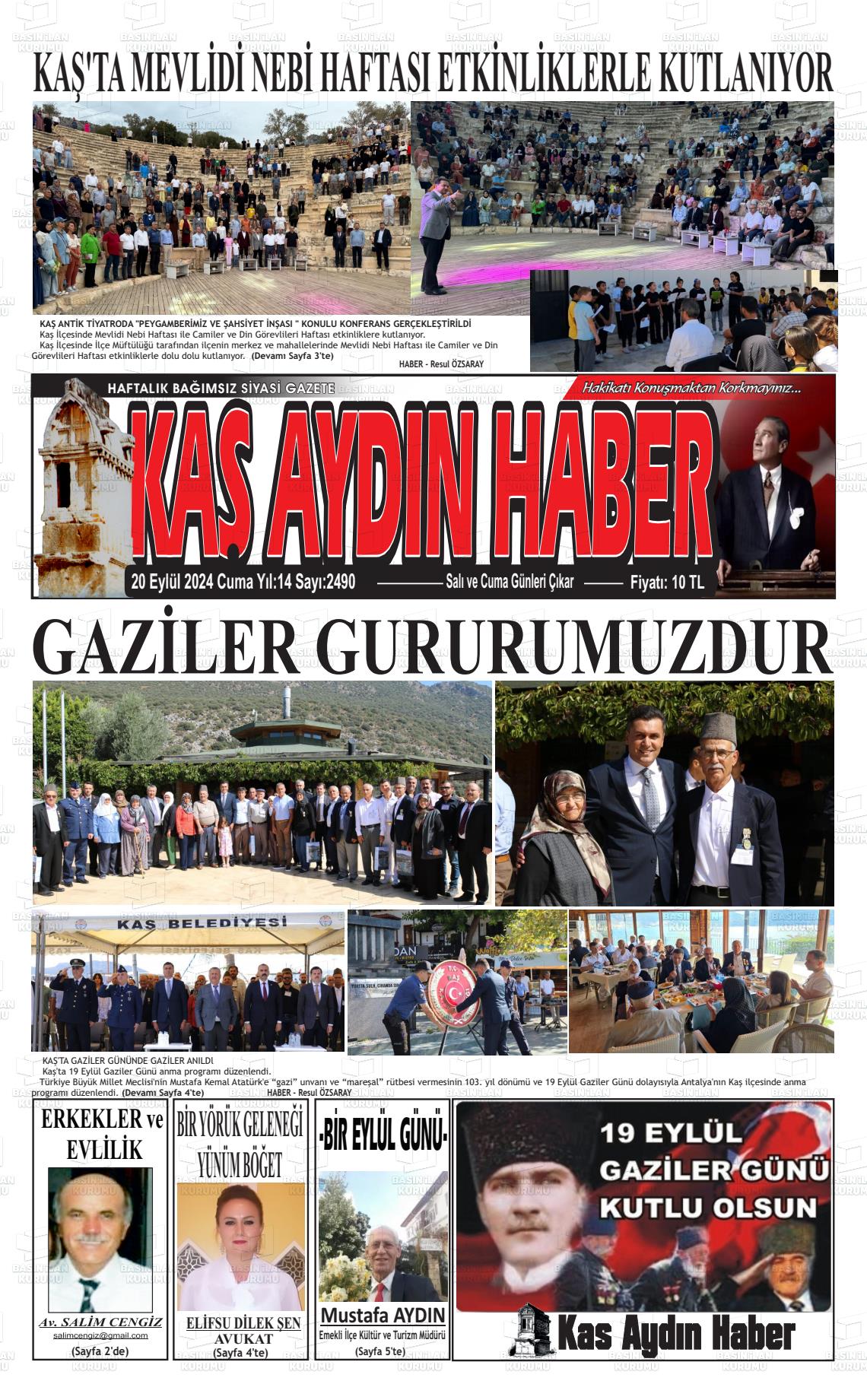 KAŞ AYDIN HABER Gazetesi