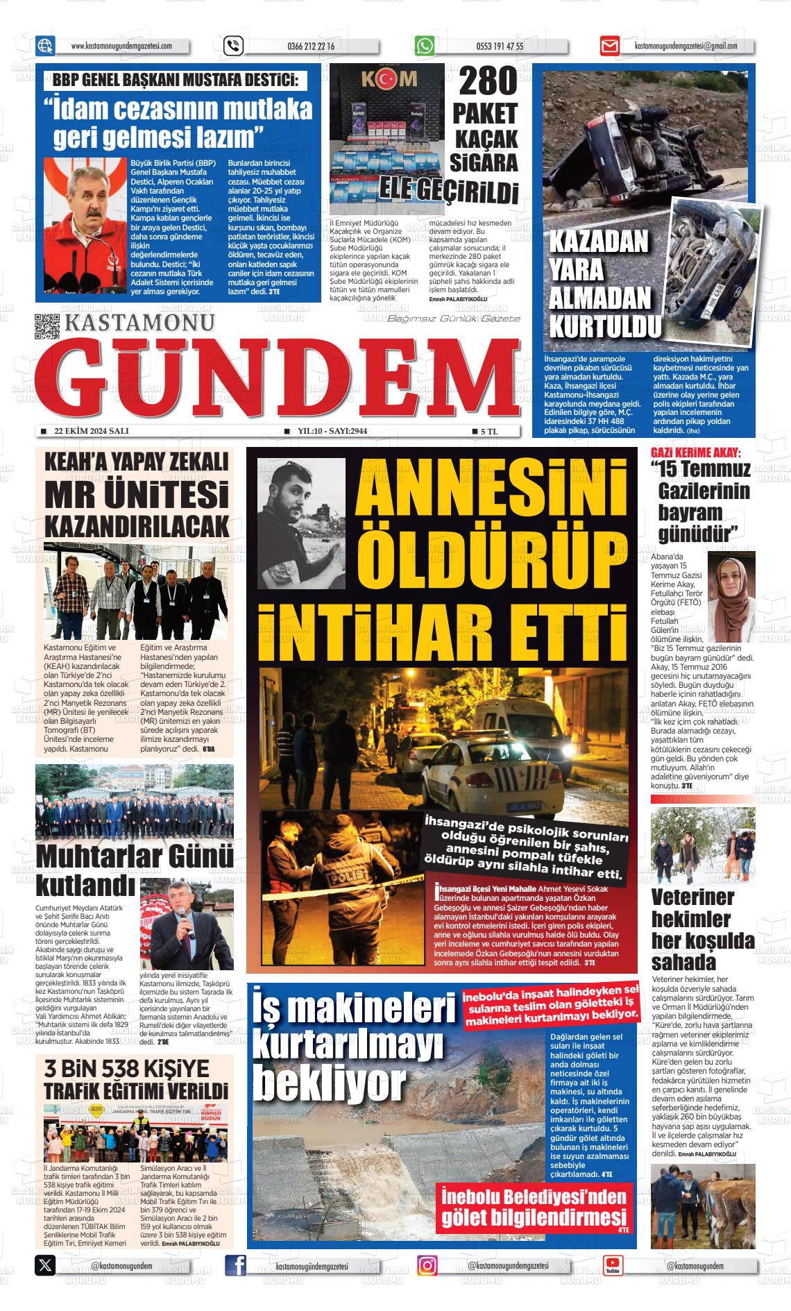 KASTAMONU GÜNDEM Gazetesi