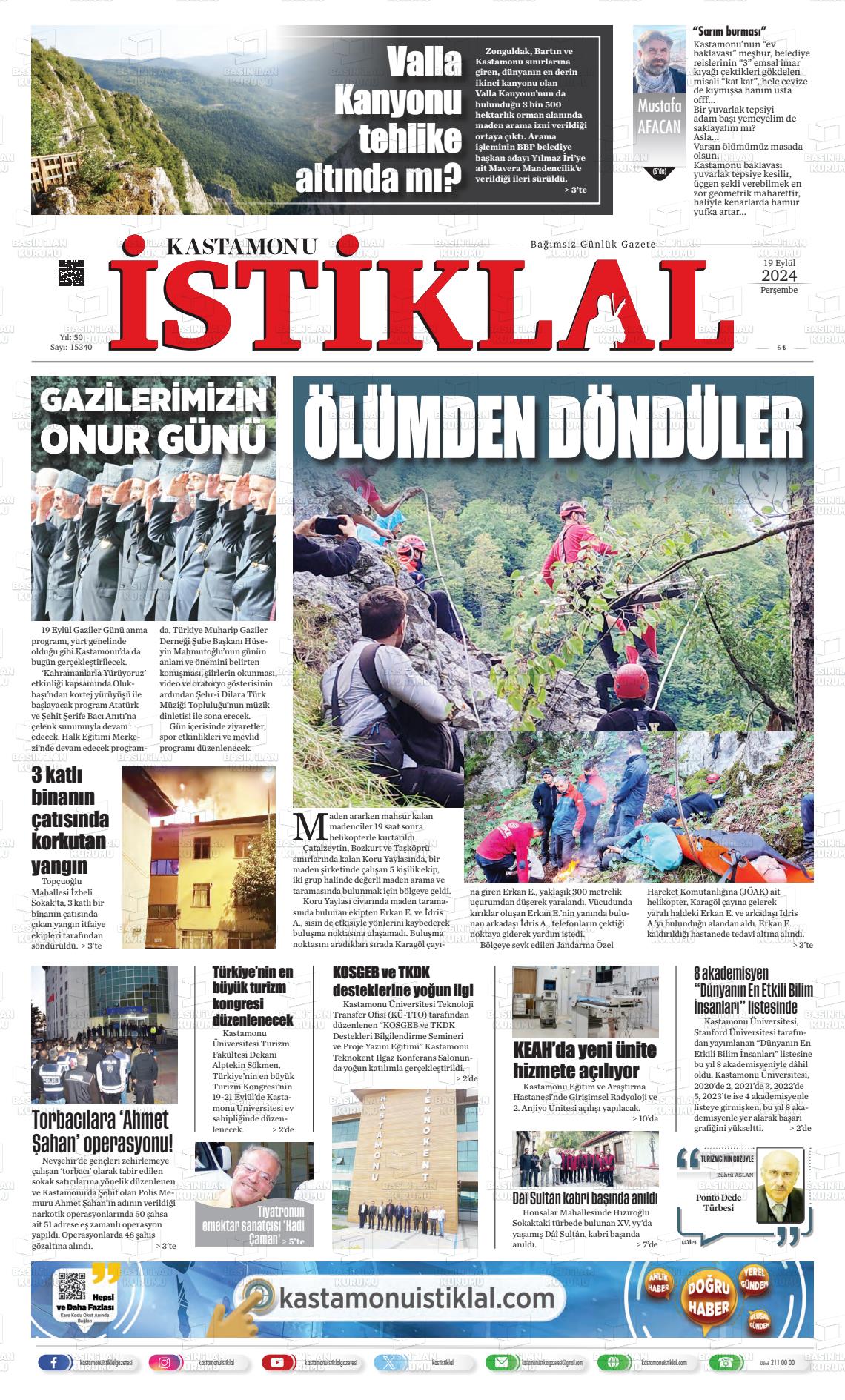 KASTAMONU İSTİKLAL Gazetesi