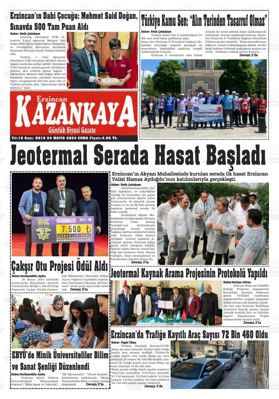 KAZANKAYA Gazetesi