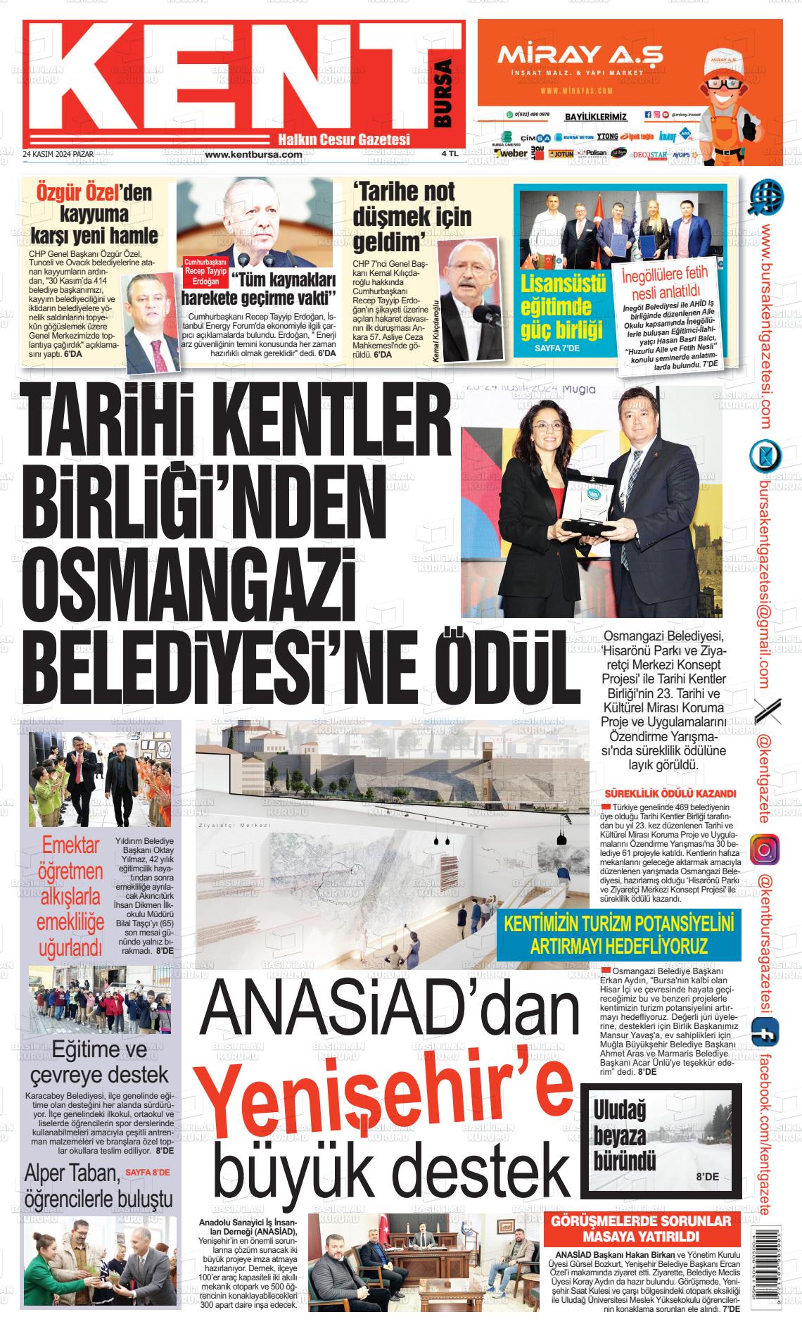 KENT BURSA Gazetesi