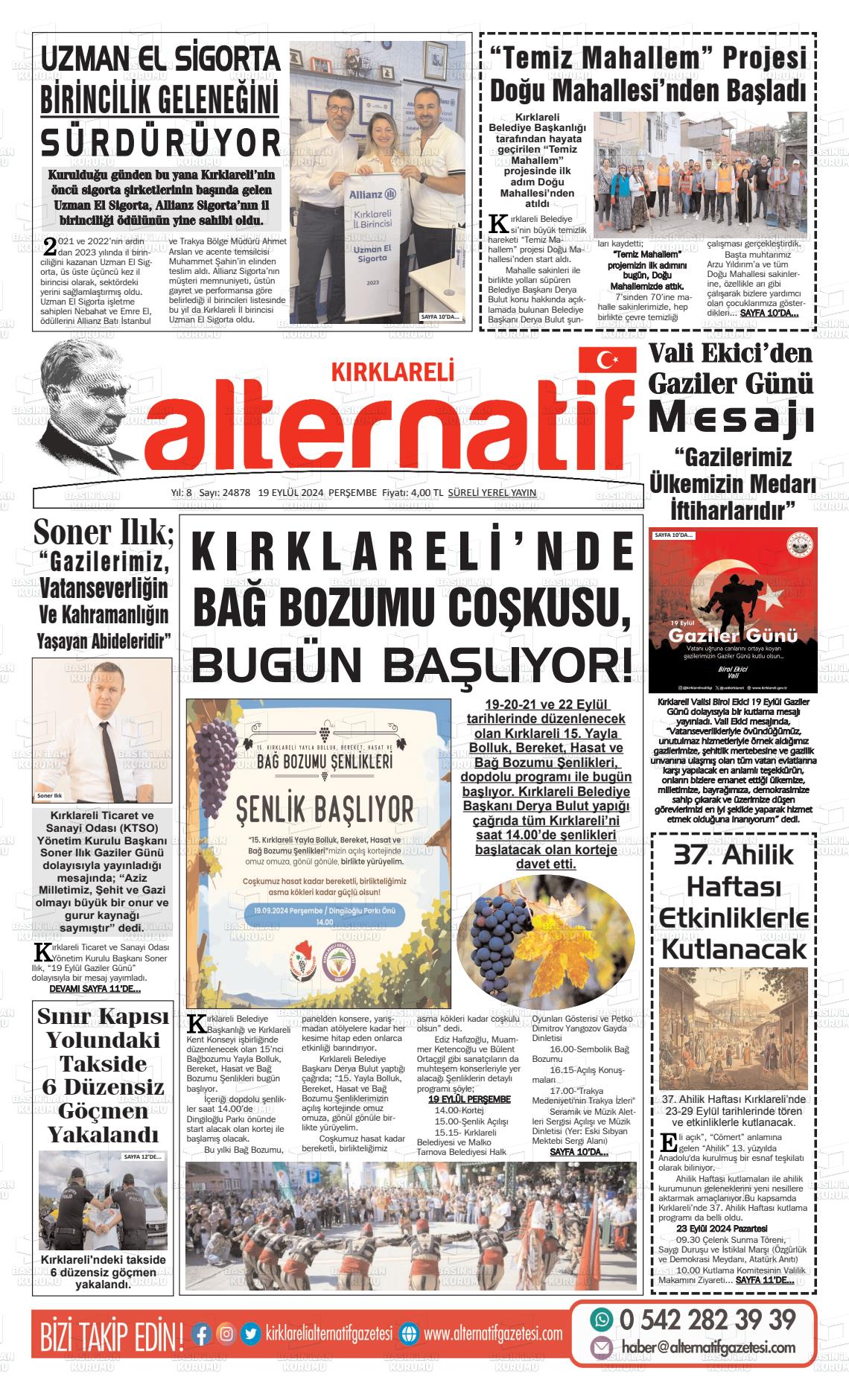 KIRKLARELİ ALTERNATİF Gazetesi