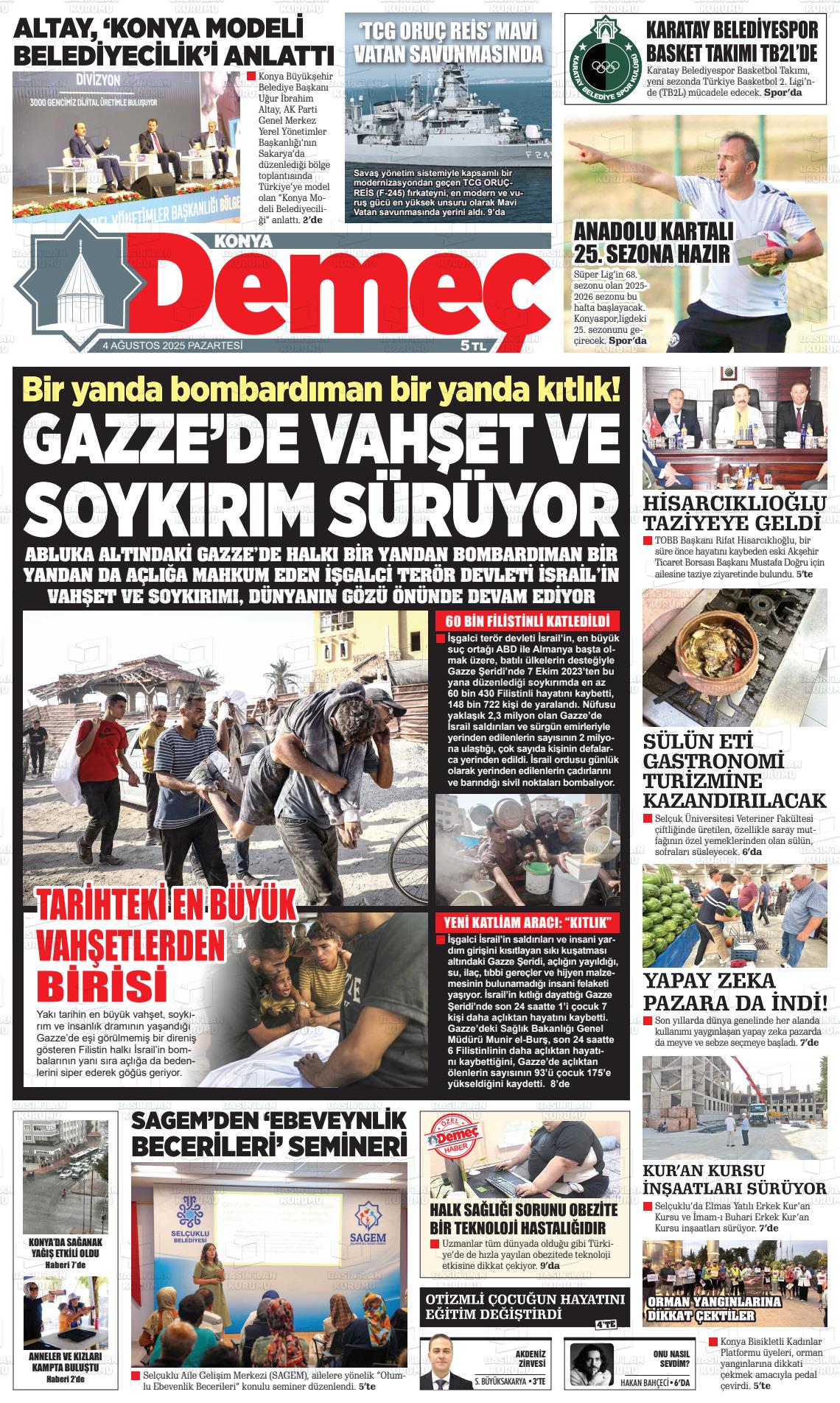 KONYA DEMEÇ Gazetesi
