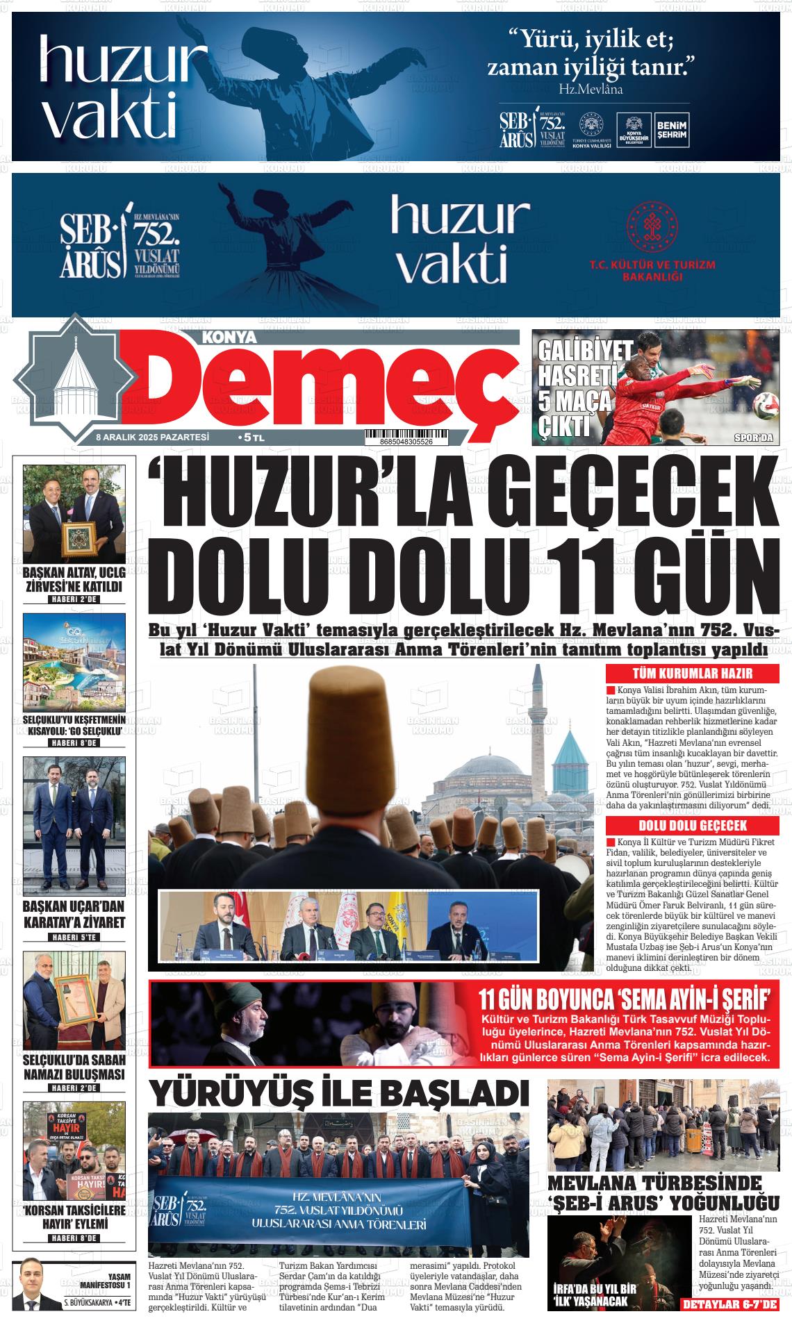 KONYA DEMEÇ Gazetesi