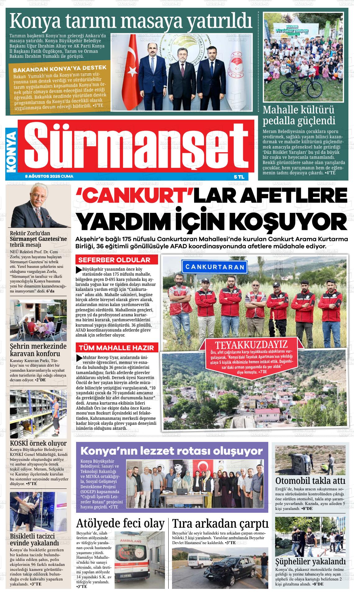 KONYA SÜRMANŞET Gazetesi