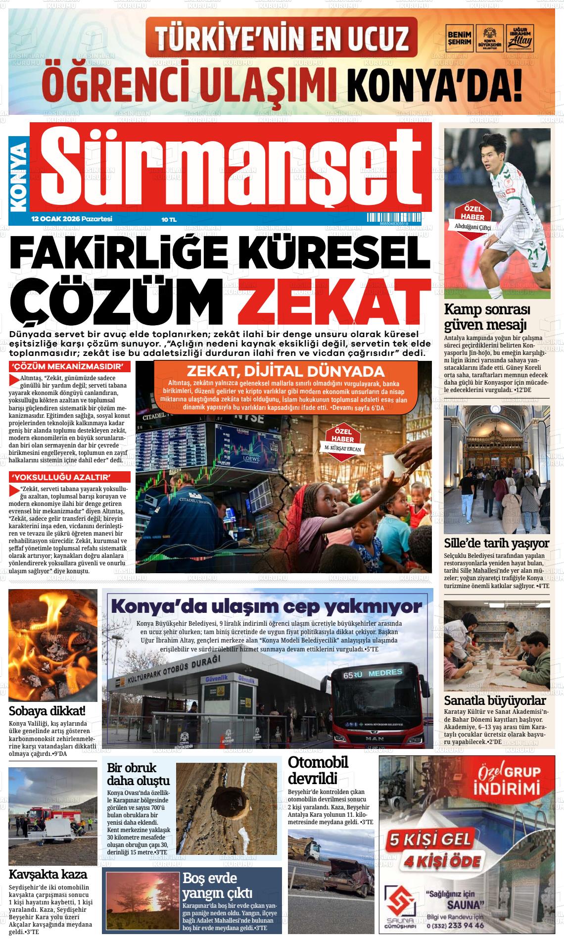 KONYA SÜRMANŞET Gazetesi