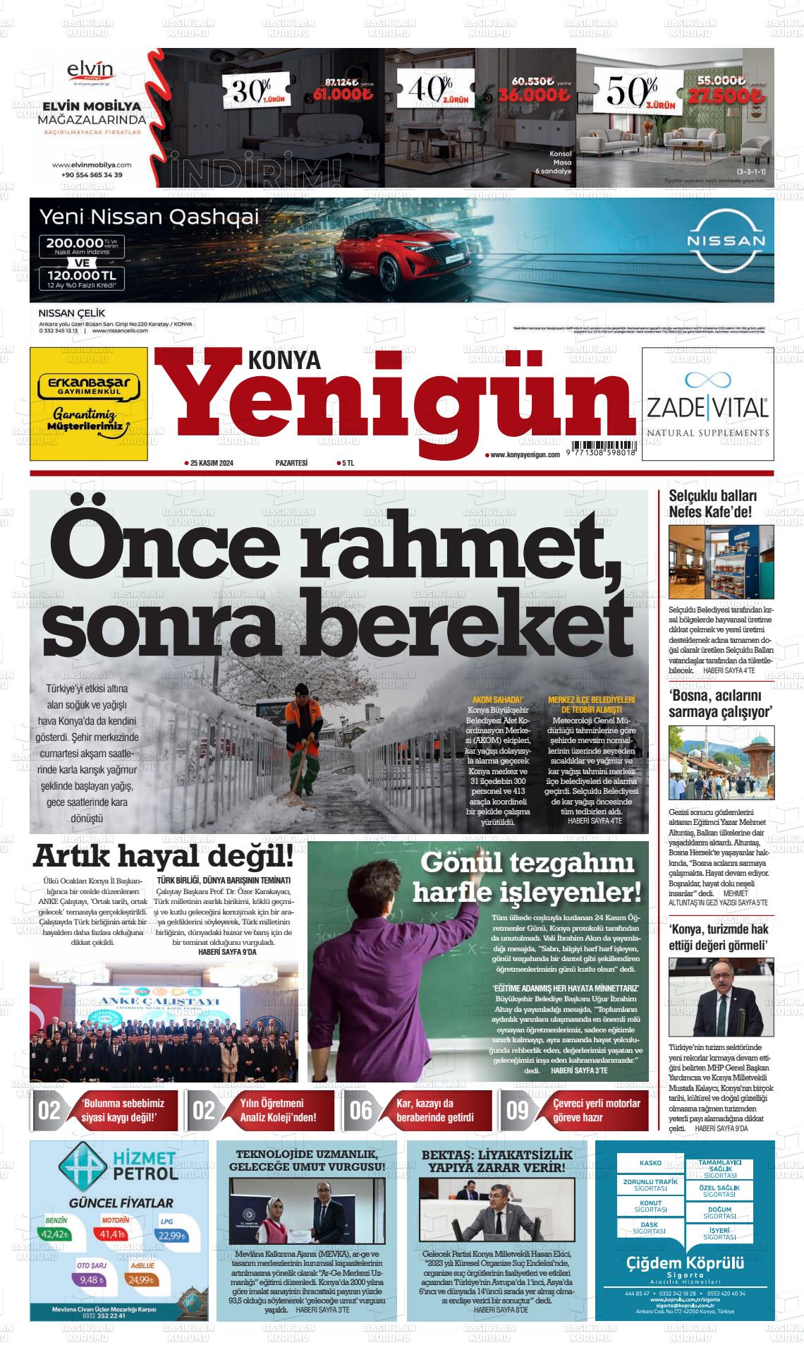 KONYA YENİGÜN Gazetesi