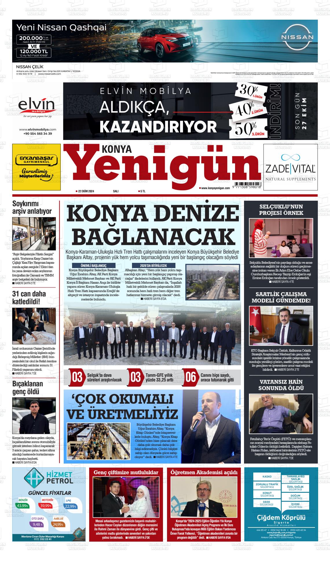 KONYA YENİGÜN Gazetesi