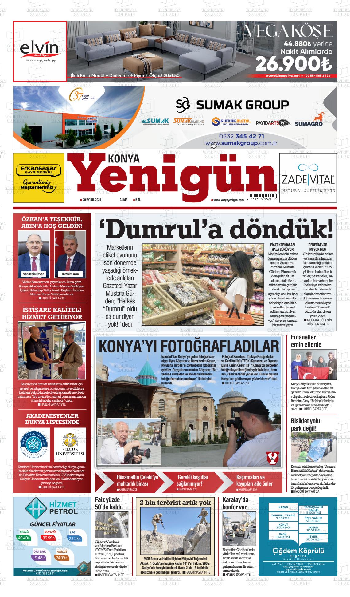 KONYA YENİGÜN Gazetesi