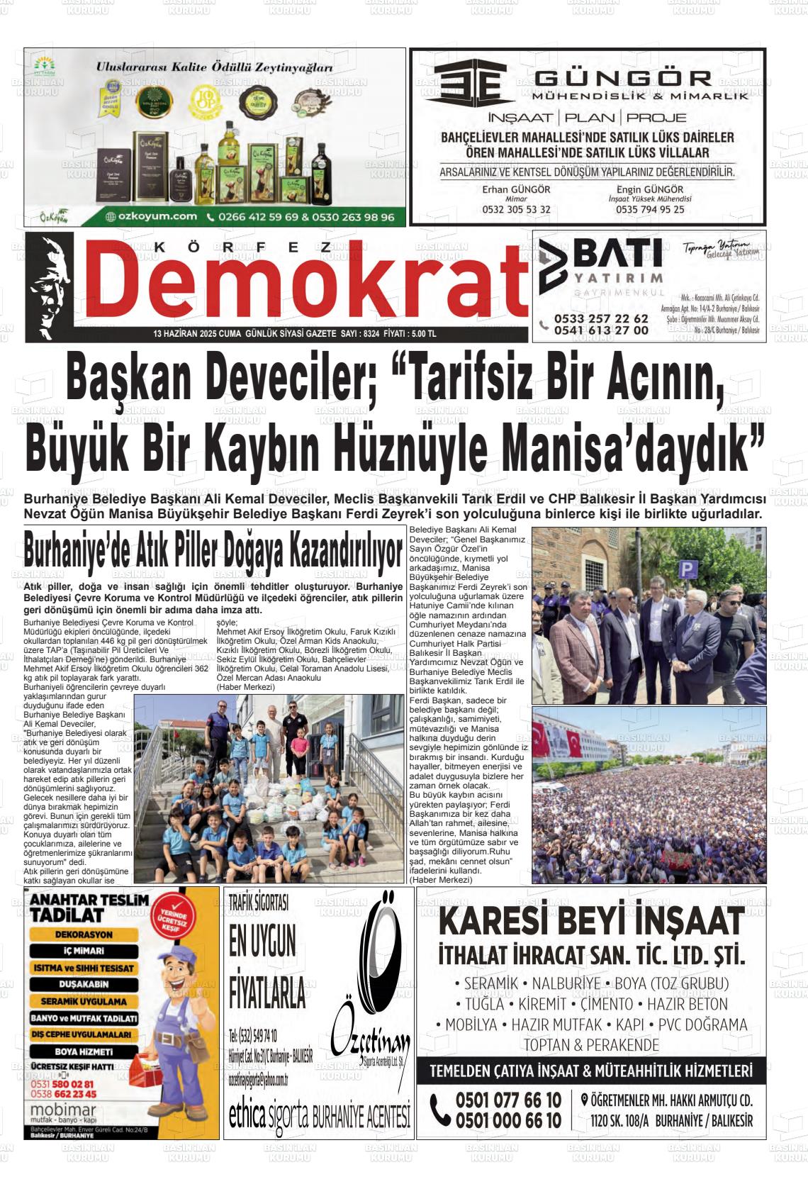 KÖRFEZ DEMOKRAT Gazetesi
