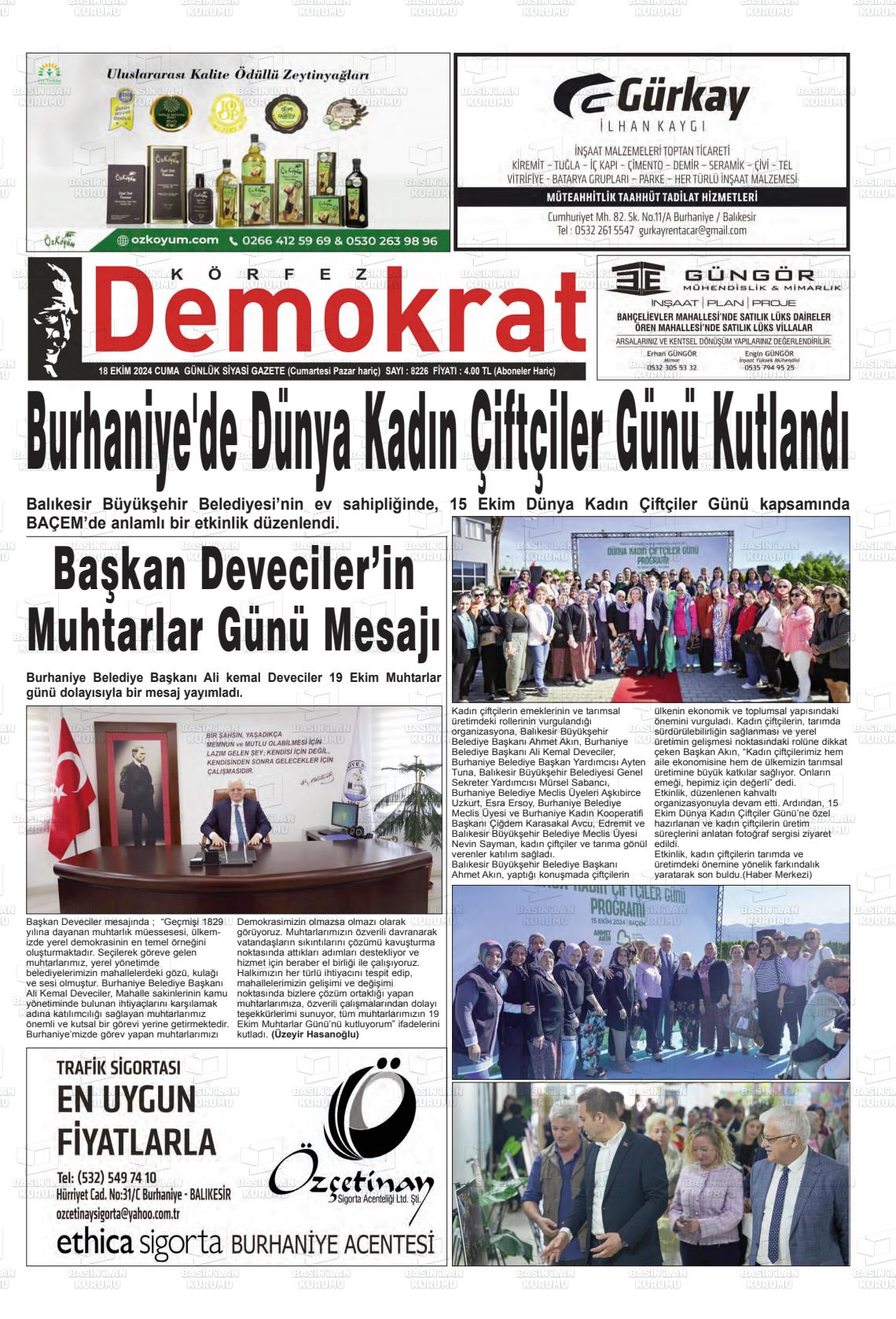 KÖRFEZ DEMOKRAT Gazetesi