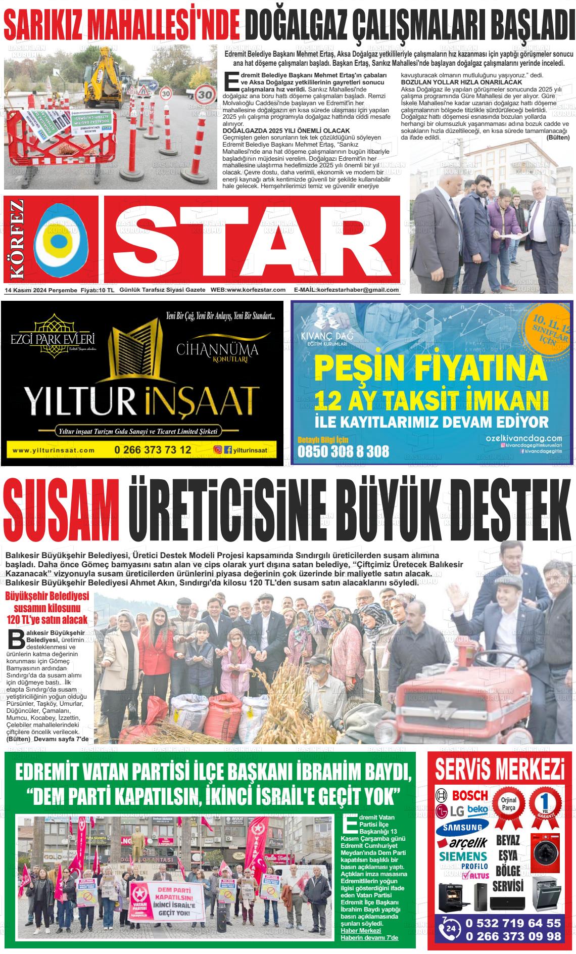 KÖRFEZ STAR Gazetesi