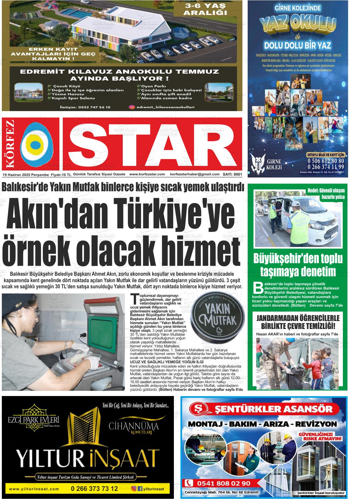 KÖRFEZ STAR Gazetesi