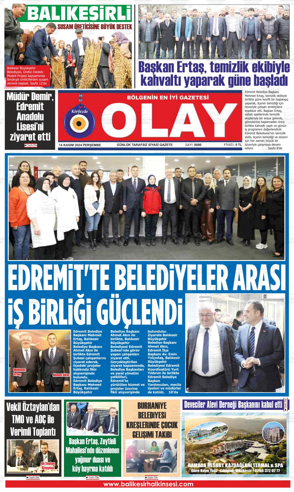 KÖRFEZDE OLAY Gazetesi