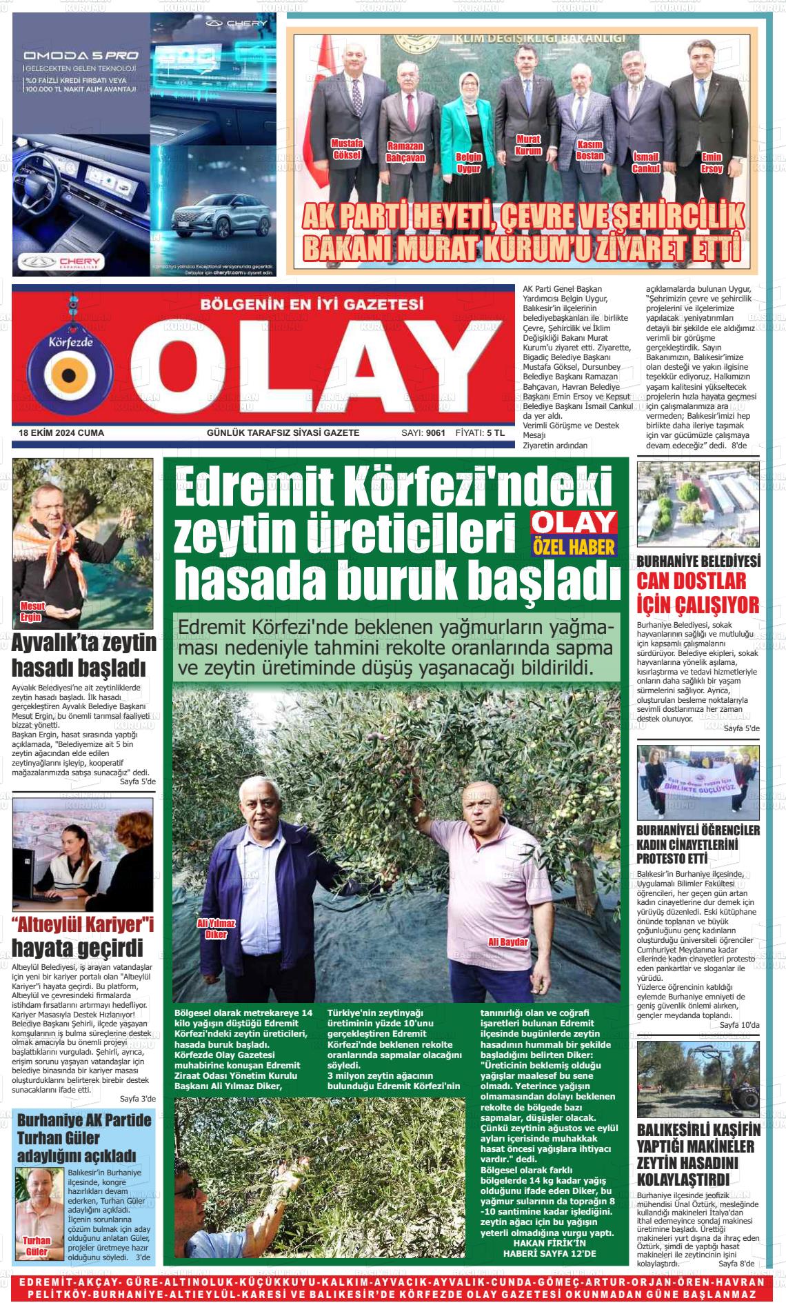 KÖRFEZDE OLAY Gazetesi