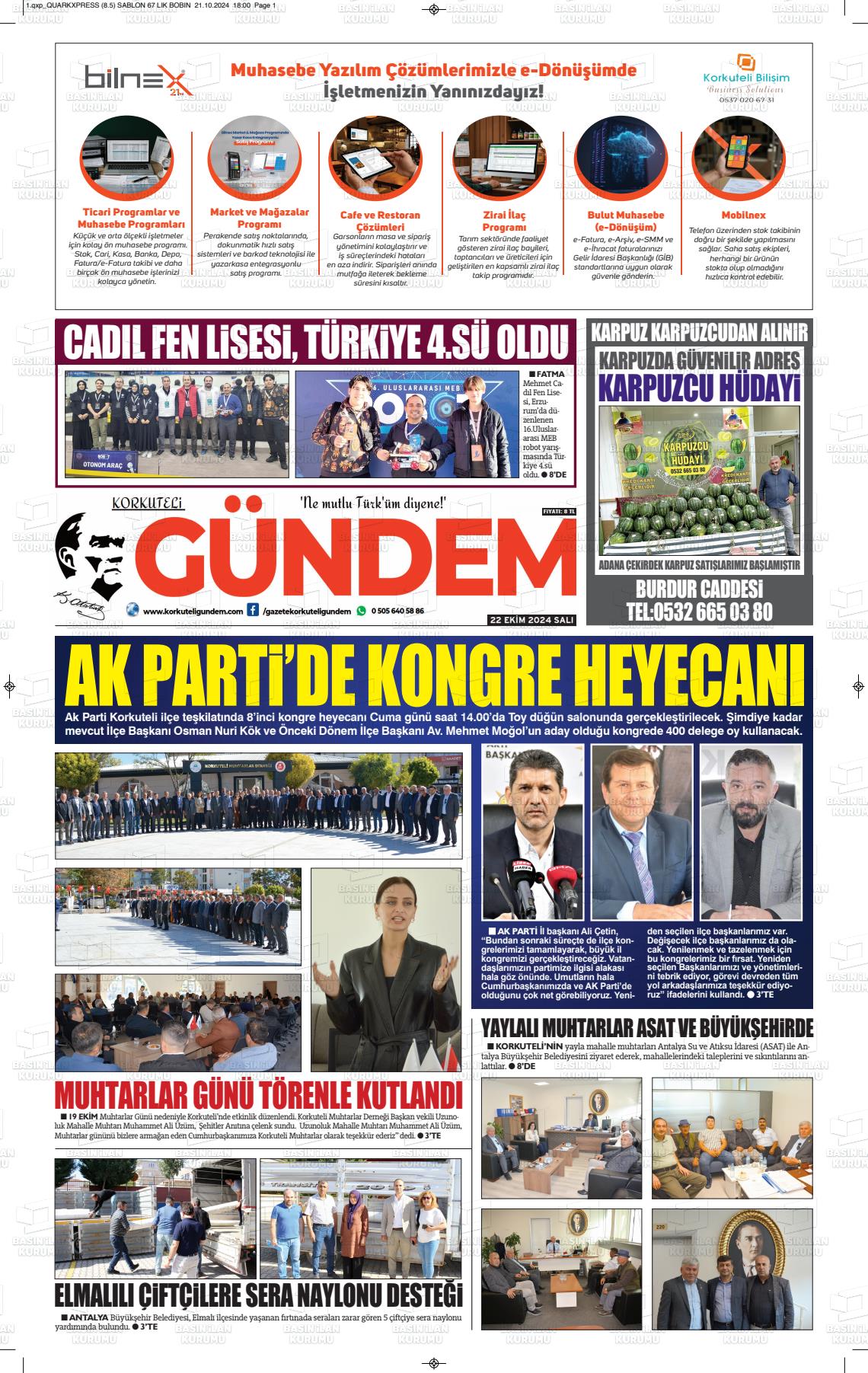 KORKUTELİ GÜNDEM Gazetesi