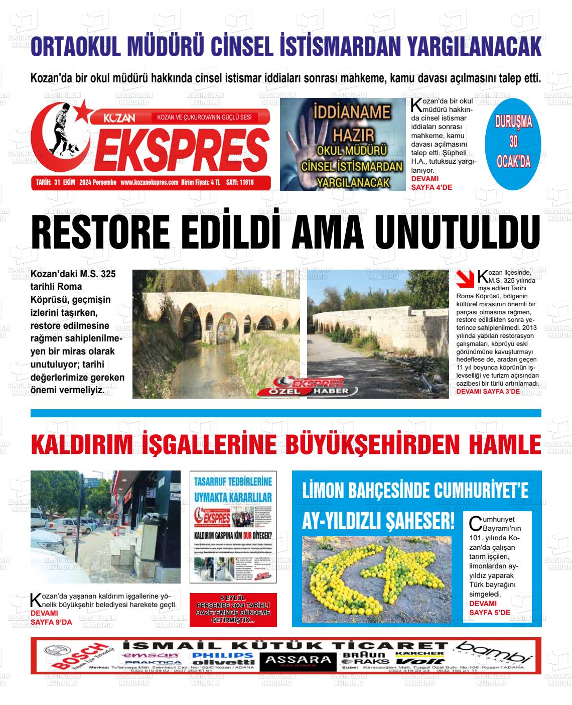 KOZAN EKSPRES Gazetesi