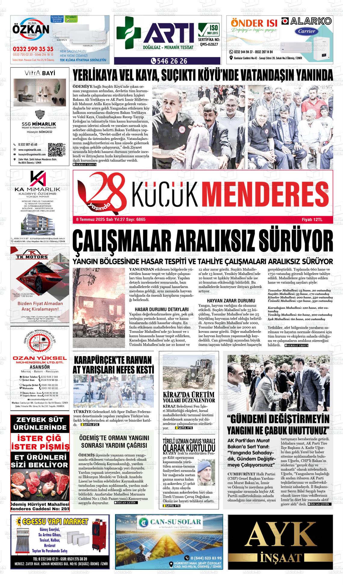 KÜÇÜK MENDERES Gazetesi
