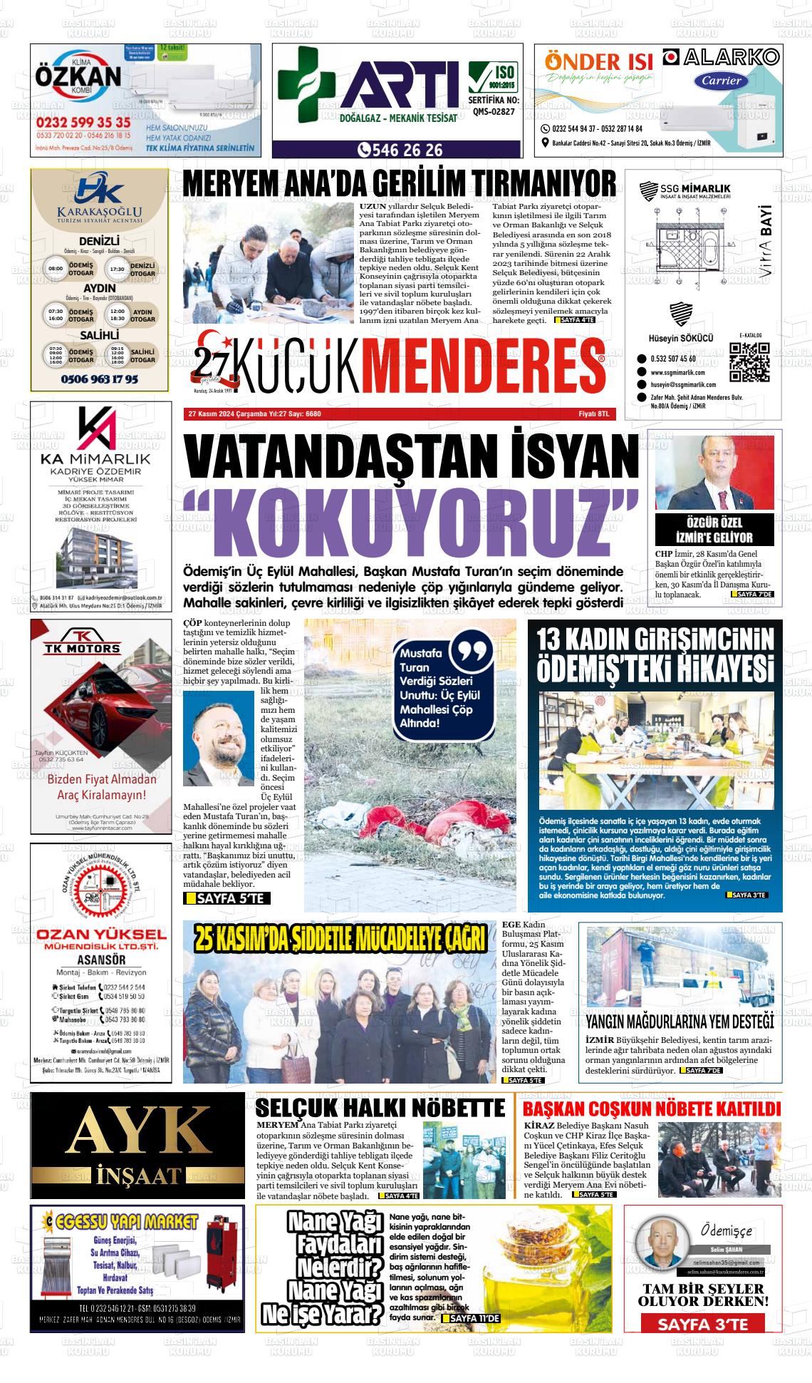 KÜÇÜK MENDERES Gazetesi