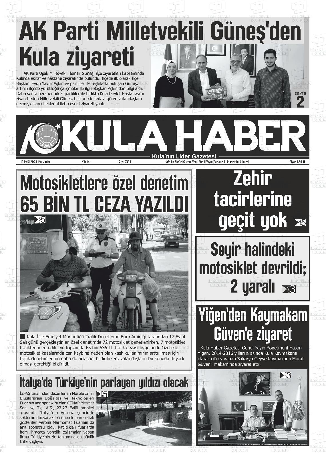 KULA HABER Gazetesi