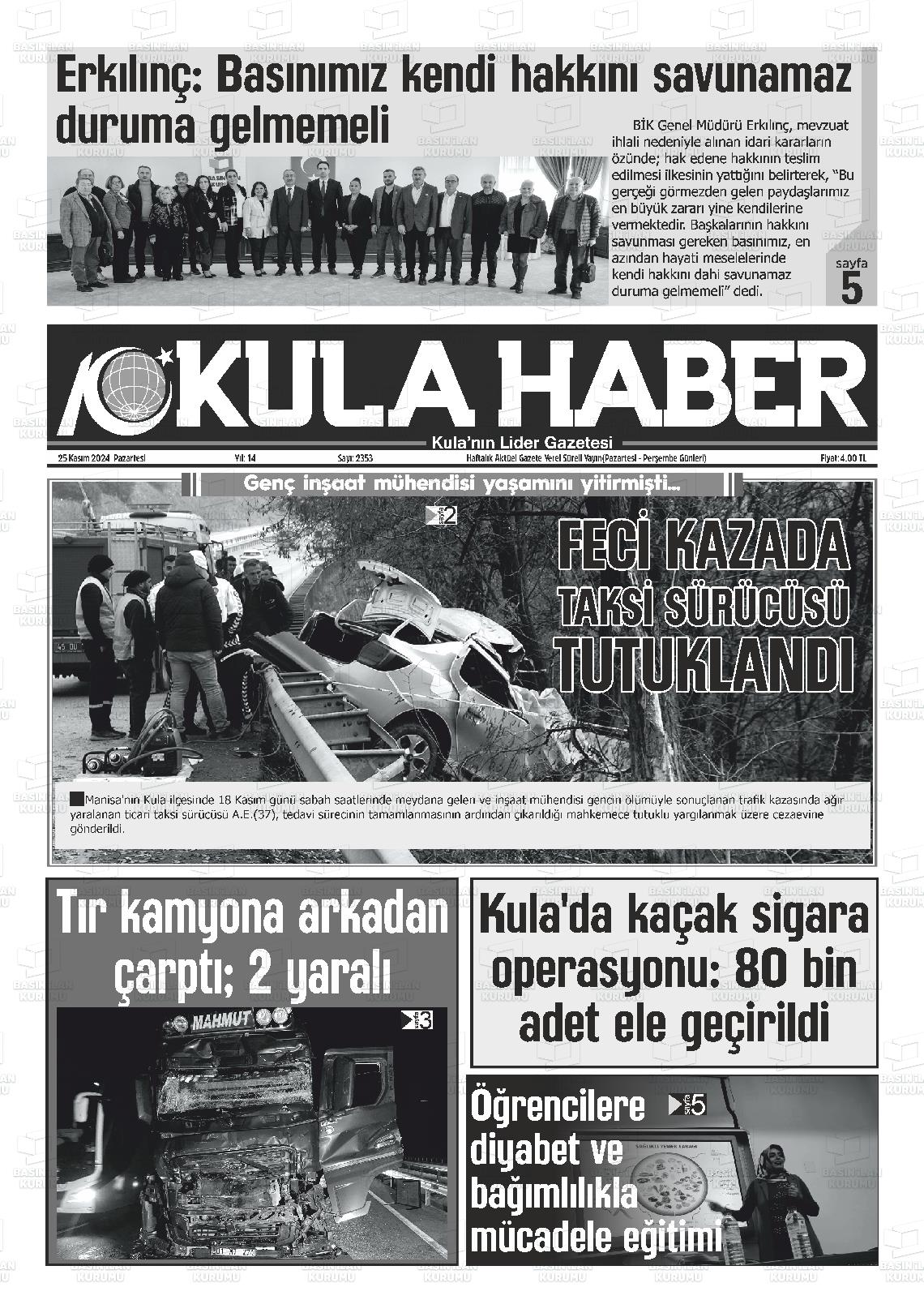 KULA HABER Gazetesi