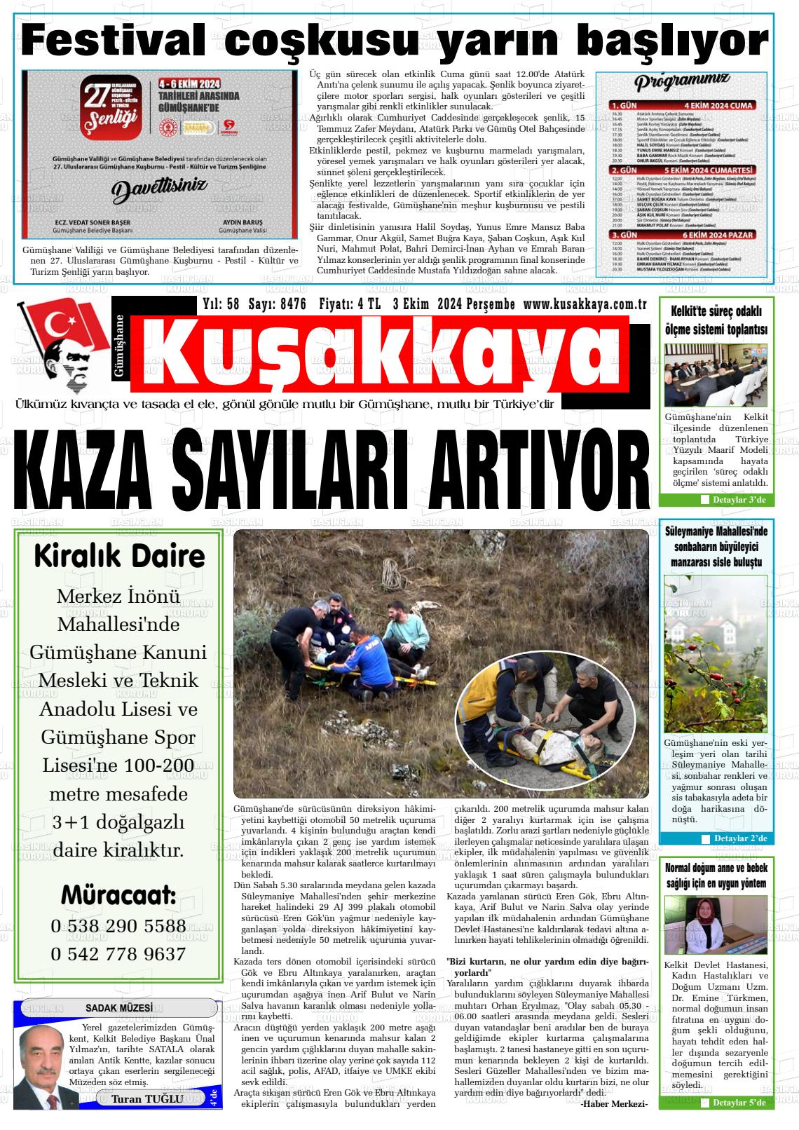 KUŞAKKAYA Gazetesi