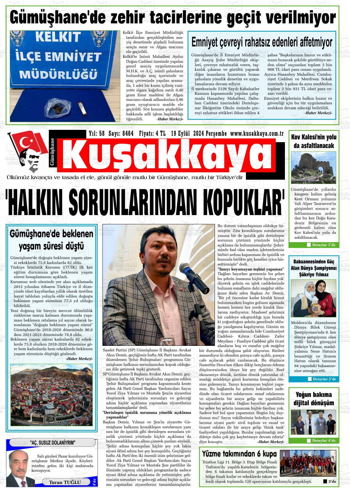 KUŞAKKAYA Gazetesi