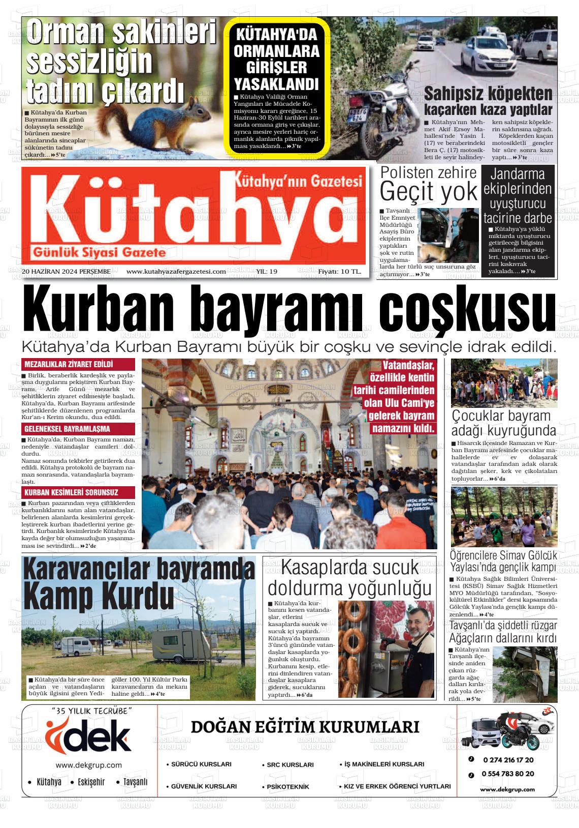 KÜTAHYA GAZETESİ Gazetesi